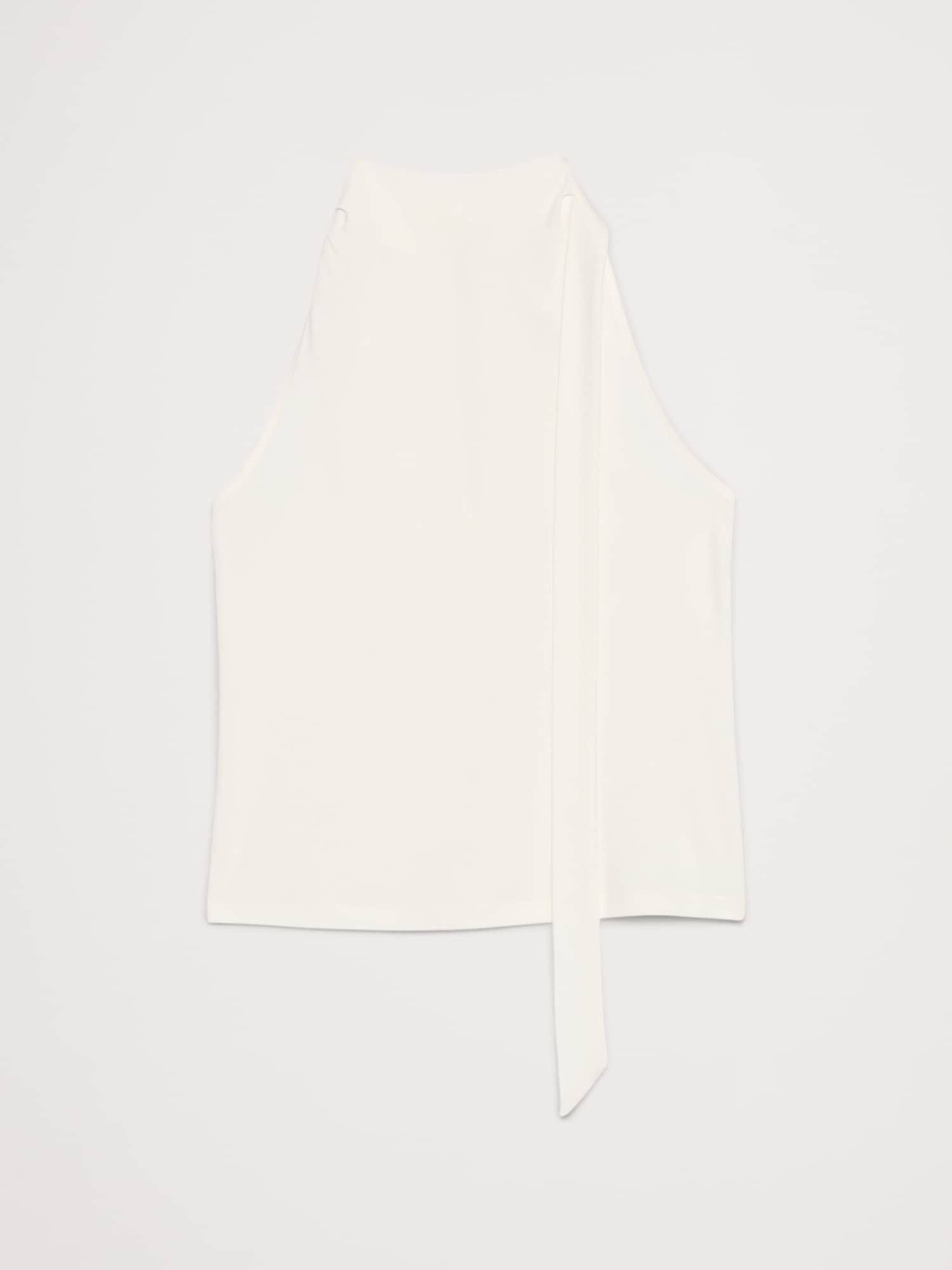 Image number 4 showing, Matte Jersey Scarf-Neck Top