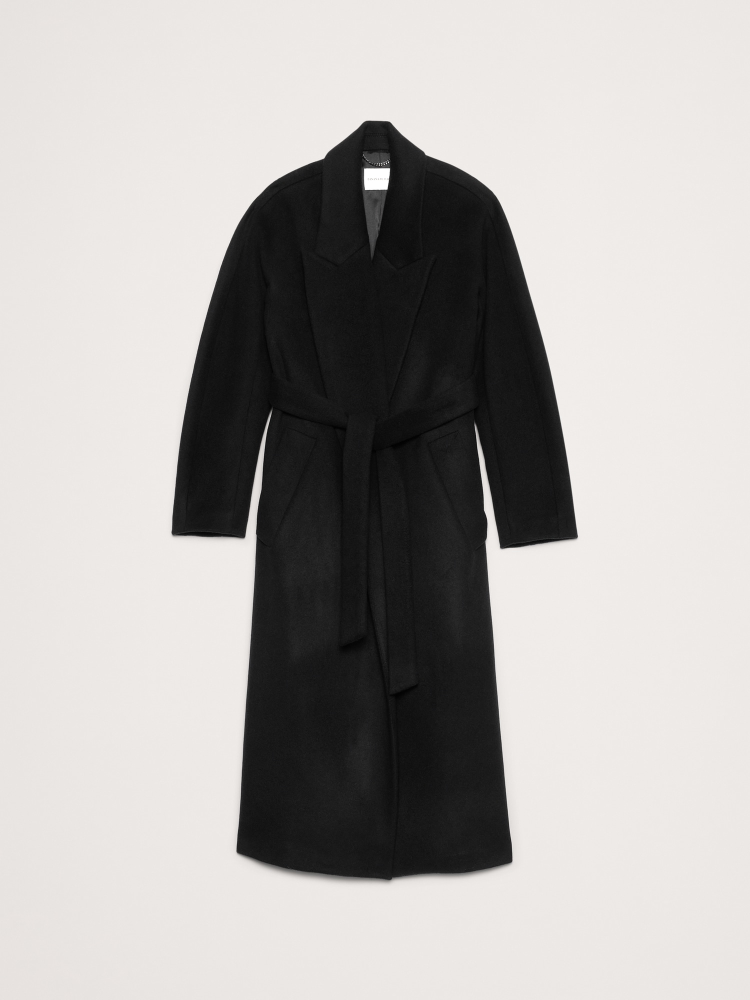 Image number 5 showing, Italian Wool-Cashmere Wrap Coat
