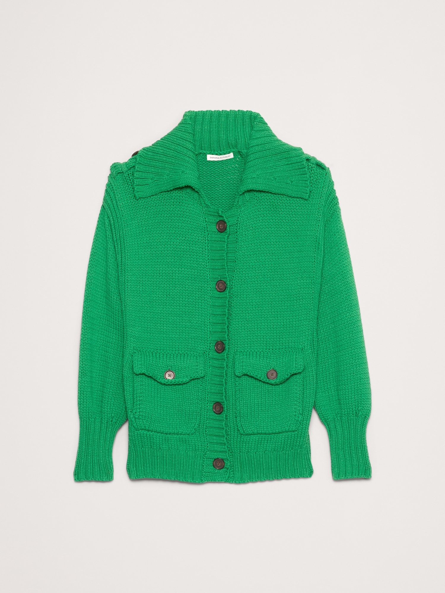 Image number 4 showing, Oversized Cotton-Blend Utility Cardigan