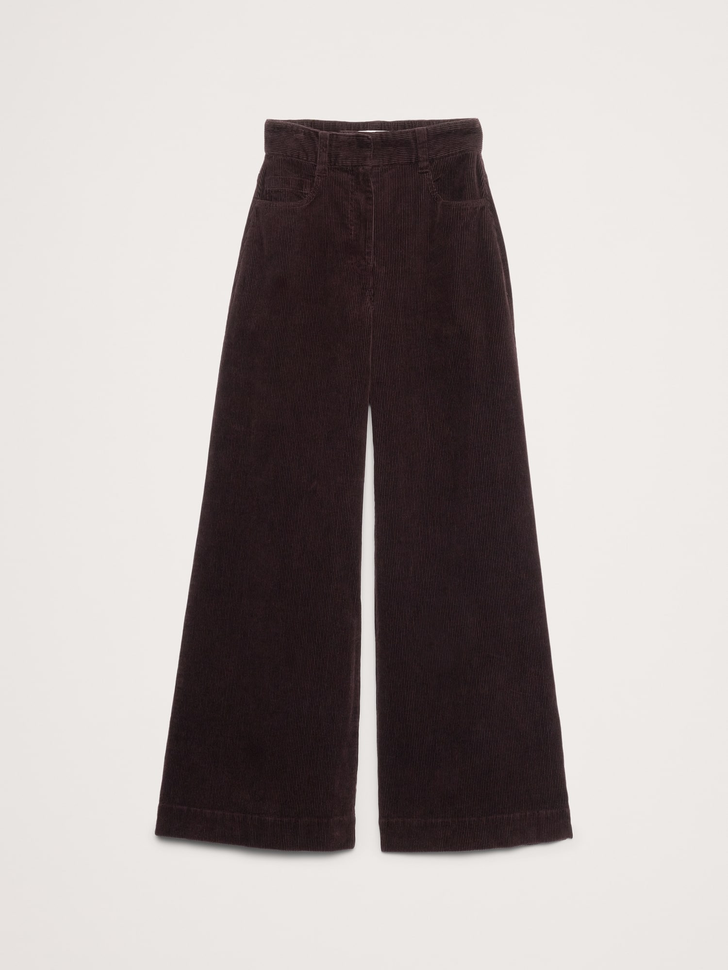Image number 5 showing, High-Rise Wide-Leg Corduroy Pull-On Pant