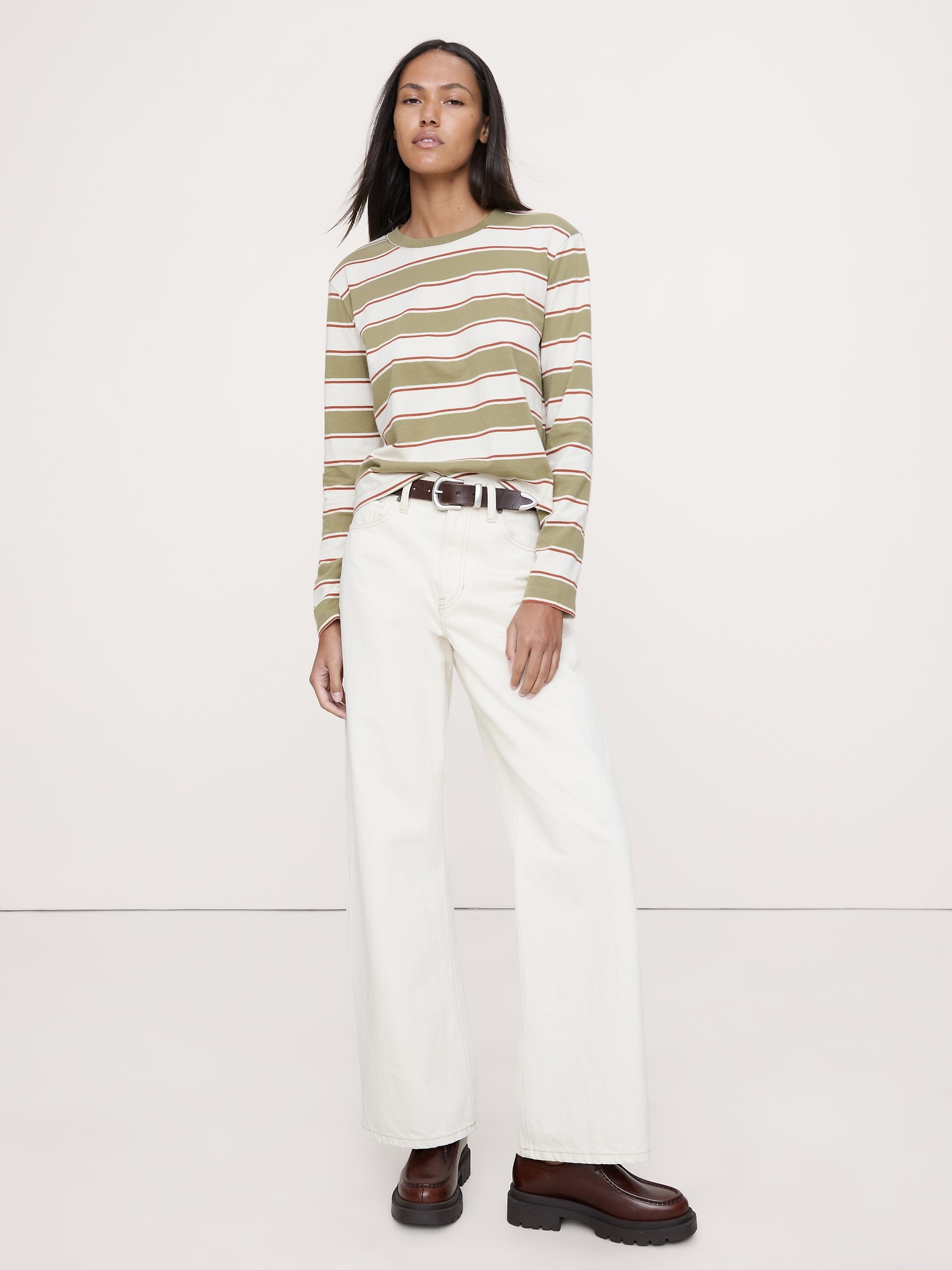 Image number 1 showing, Vintage Cotton Long-Sleeve T-Shirt