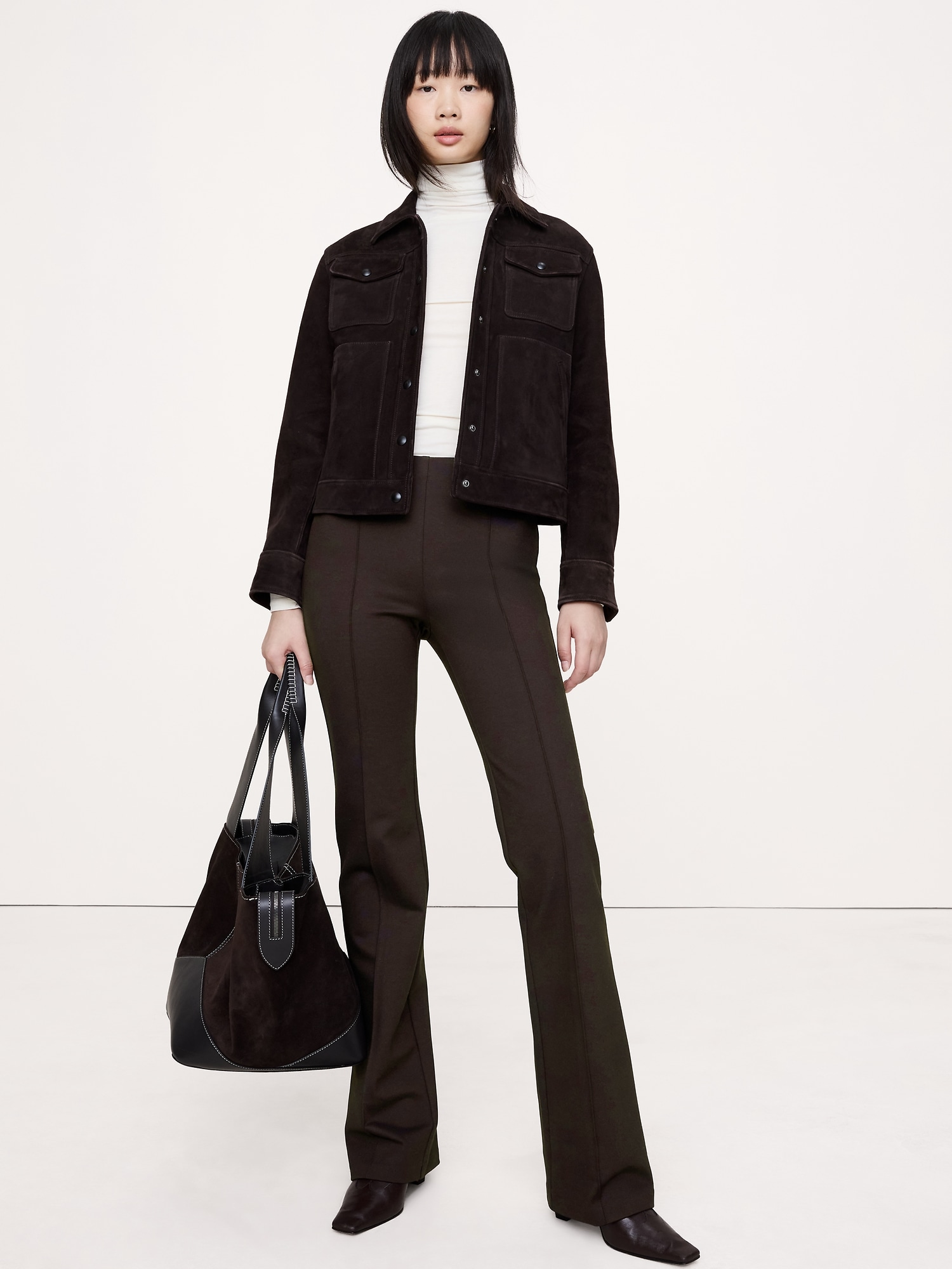 Image number 1 showing, Skinny-Bootcut Everywhere Ponte Pull-On Pant