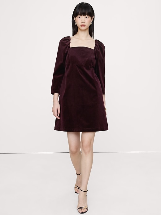 banana republic black velvet dress Velvet Faux Wrap Mini Dress
