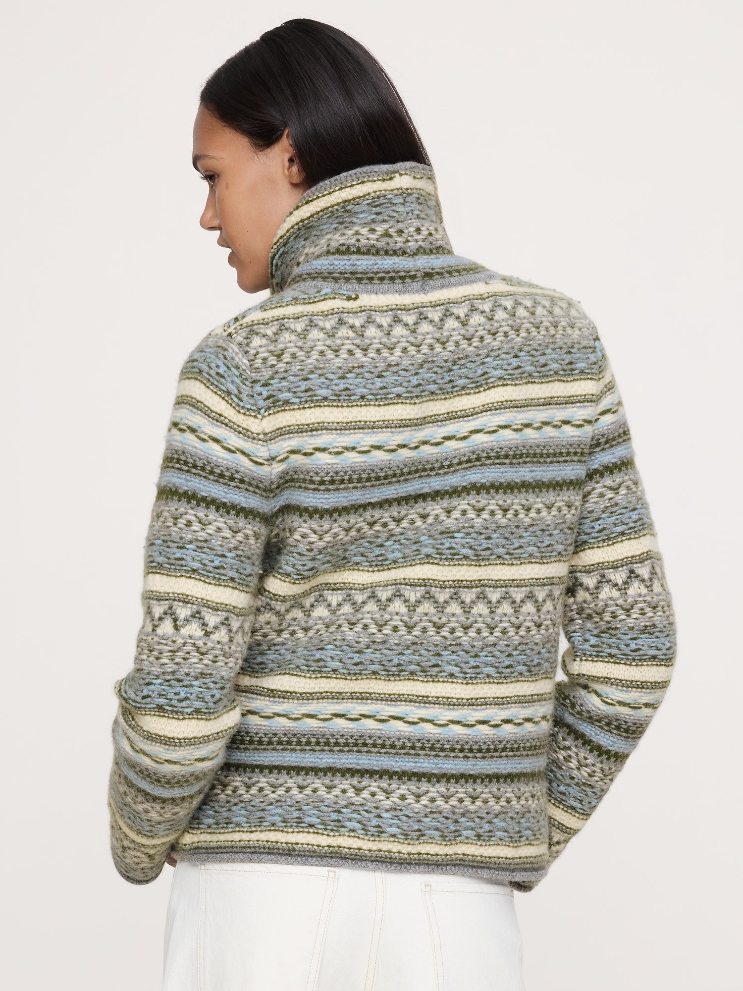 Image number 2 showing, Merino-Cashmere Fair Isle Sweater