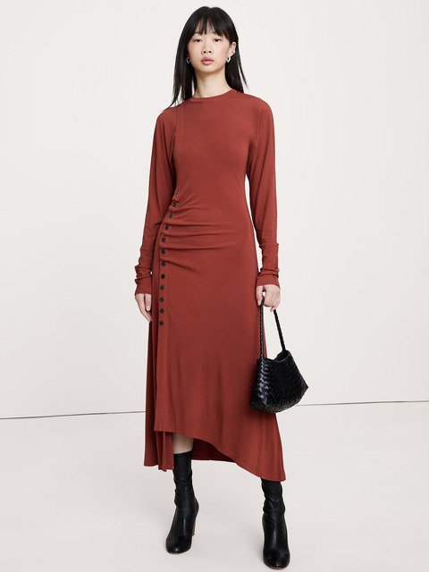 ROBE MI-LONGUE EN JERSEY MAT