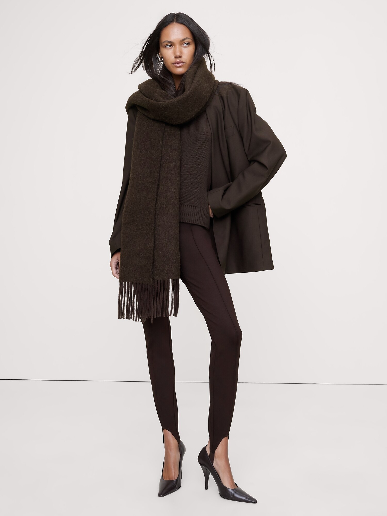 Everywhere Ponte Stirrup Legging - Ganache Brown