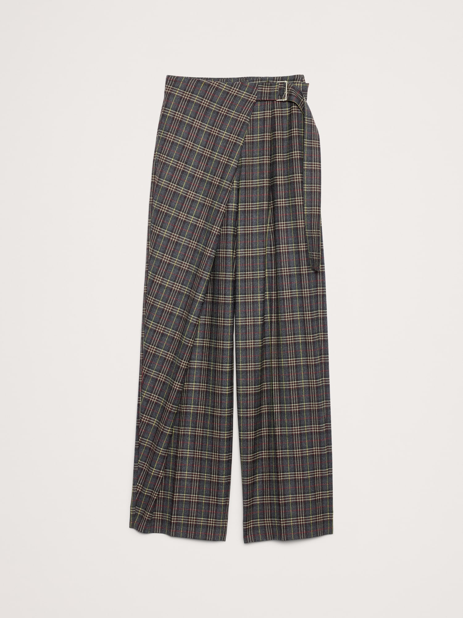 Image number 5 showing, High-Rise Straight Crossover Flannel Pant