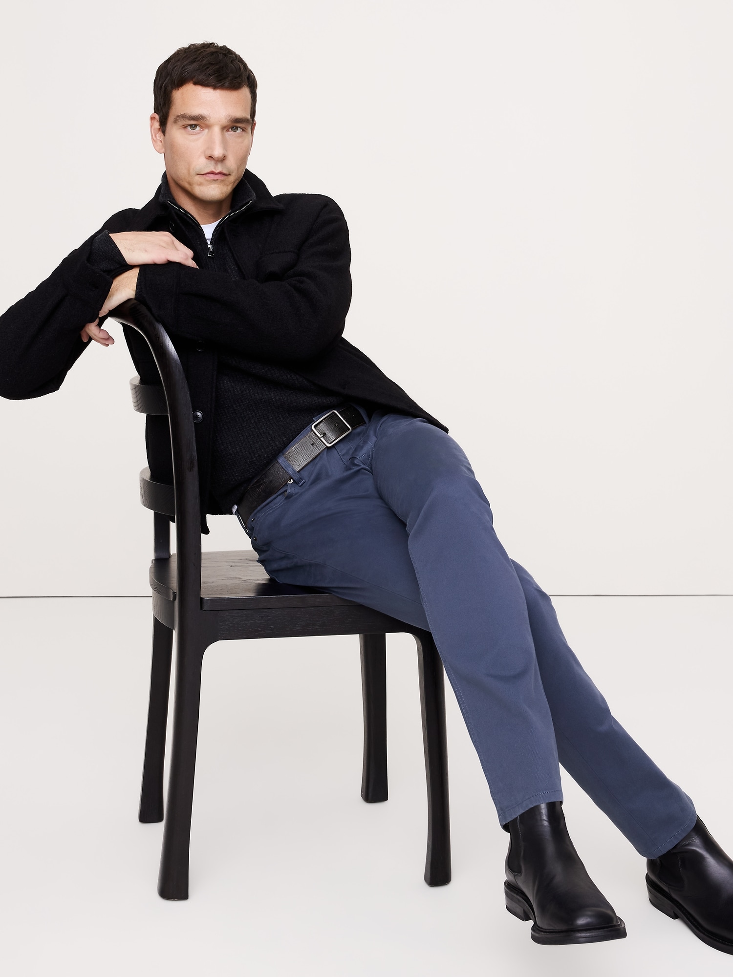 Slim Traveler Pant - Slate Blue