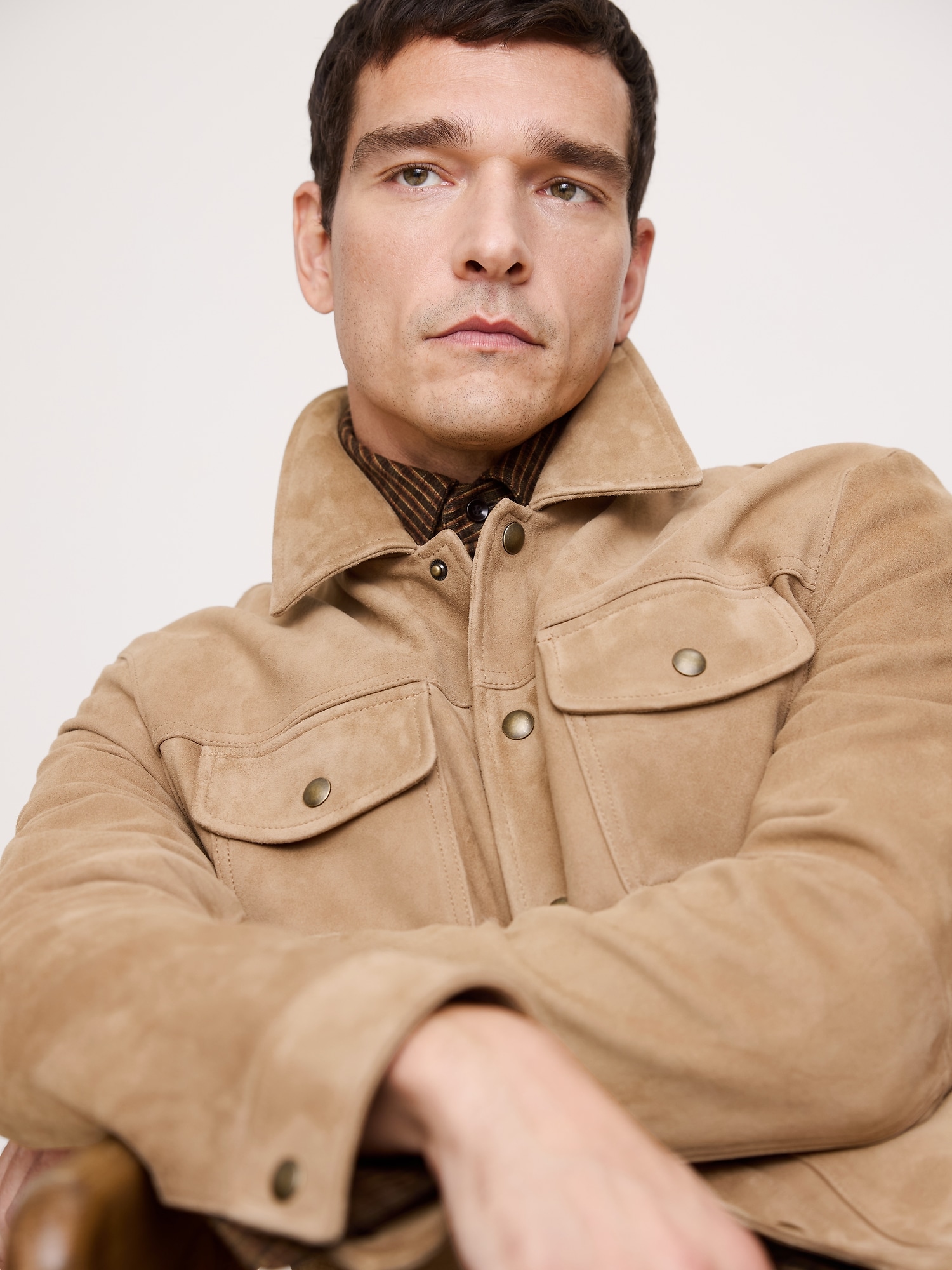 L'image numéro 4 présente Veste de camionneur en suède