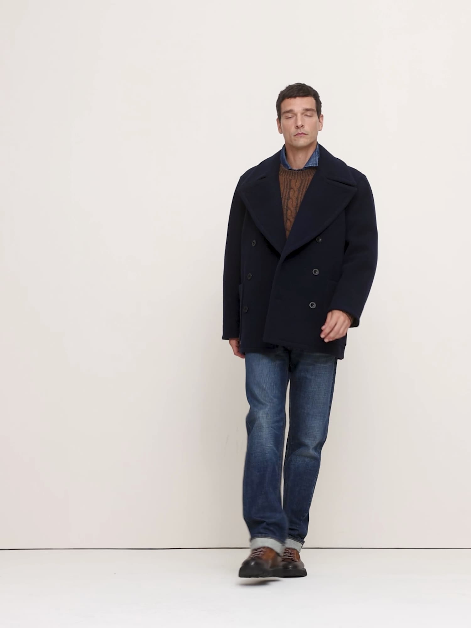 Italian Melton Peacoat | Banana Republic