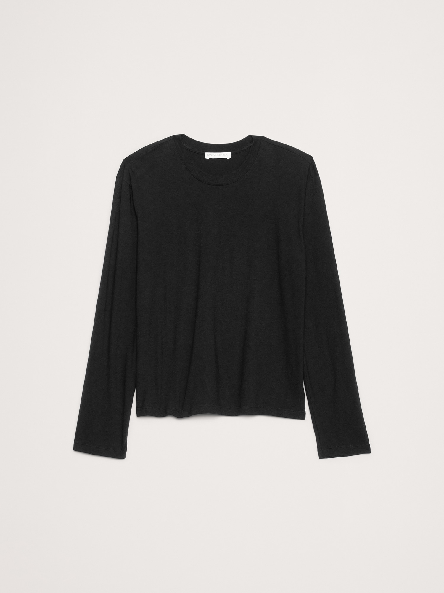 Image number 4 showing, Cotton Slub Long-Sleeve Boyfriend T-Shirt