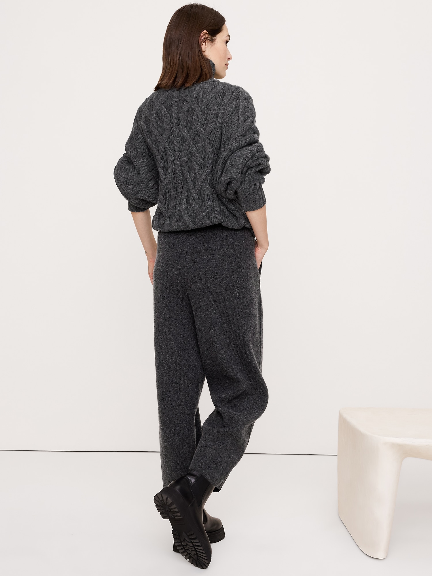 Image number 2 showing, Merino-Cotton Barrel Sweater Pant