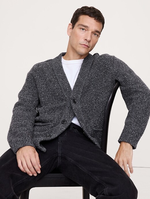 Donegal Wool-Blend Cardigan | Banana Republic