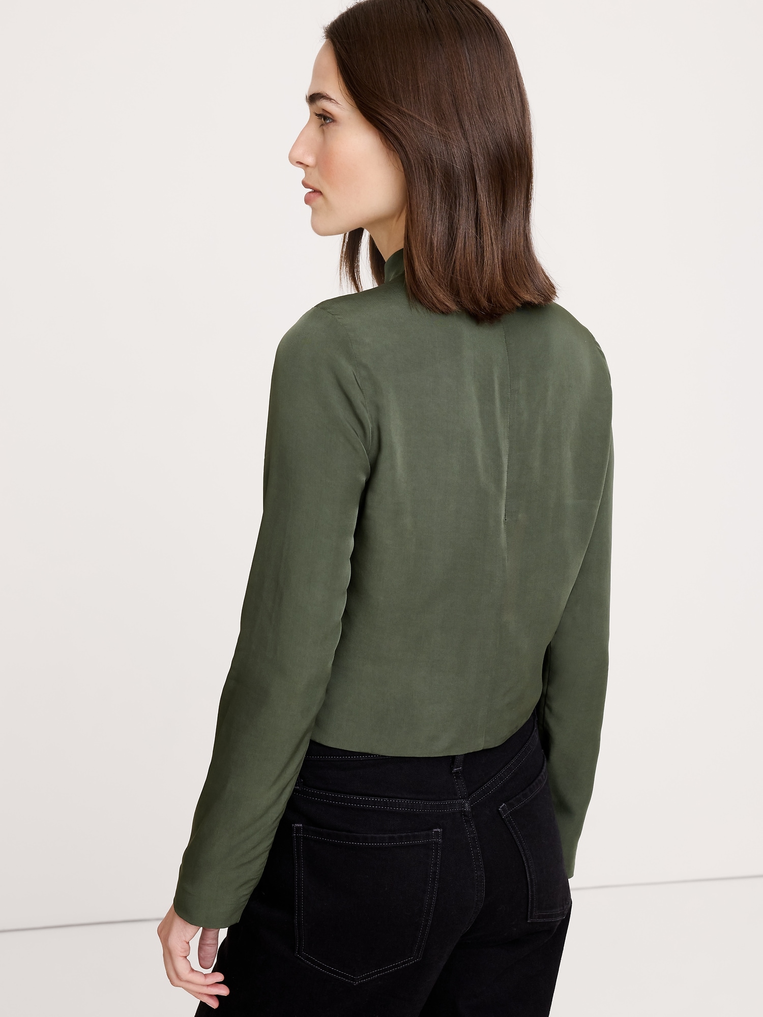 Image number 6 showing, Drapey Mock-Neck Top