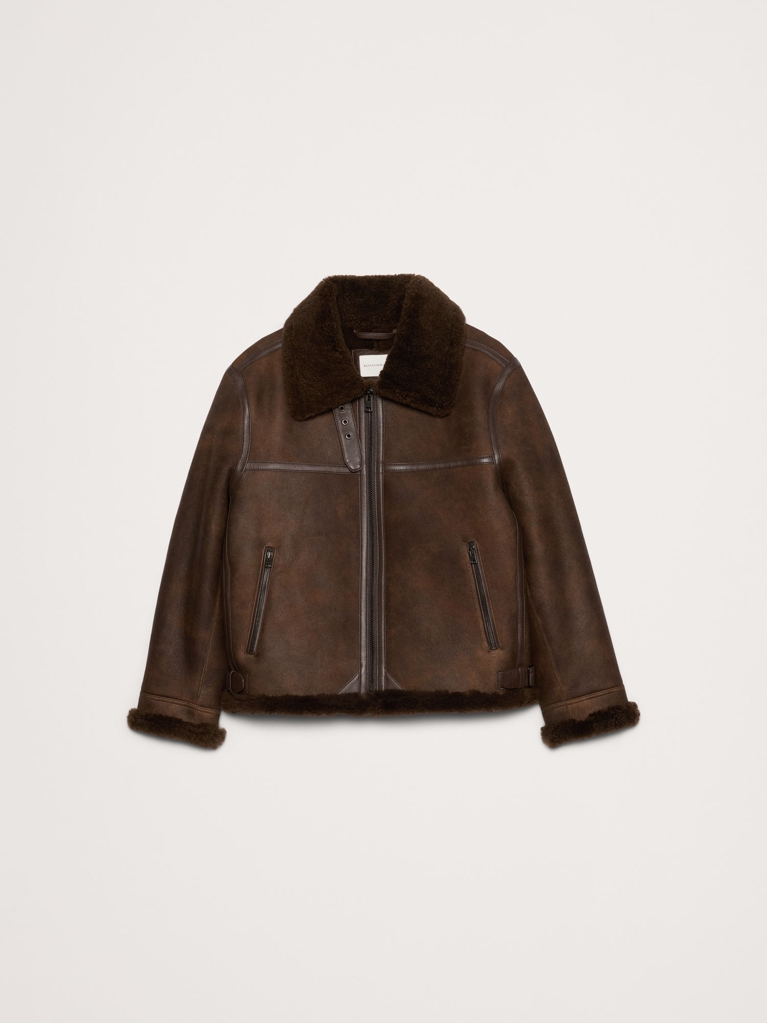 Image number 5 showing, Shearling Aviator Jacket