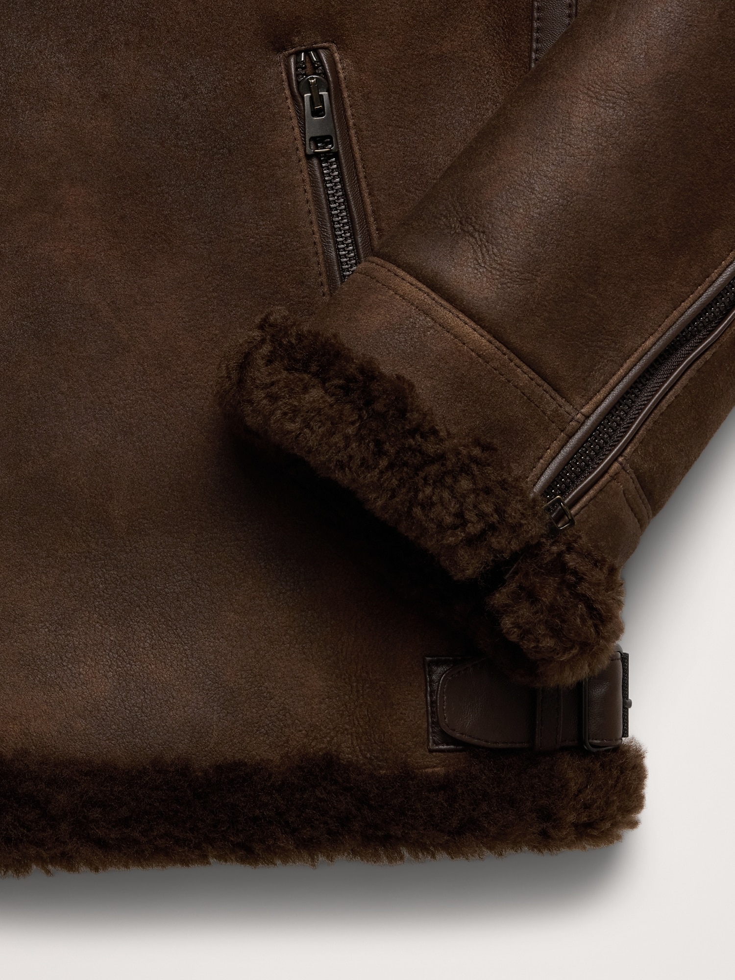 Image number 7 showing, Shearling Aviator Jacket