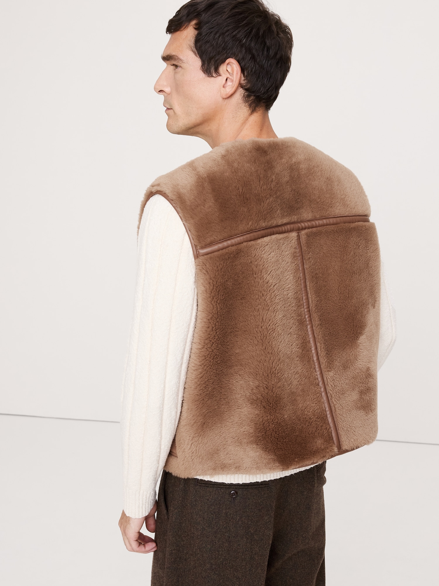 Reversible Shearling Vest