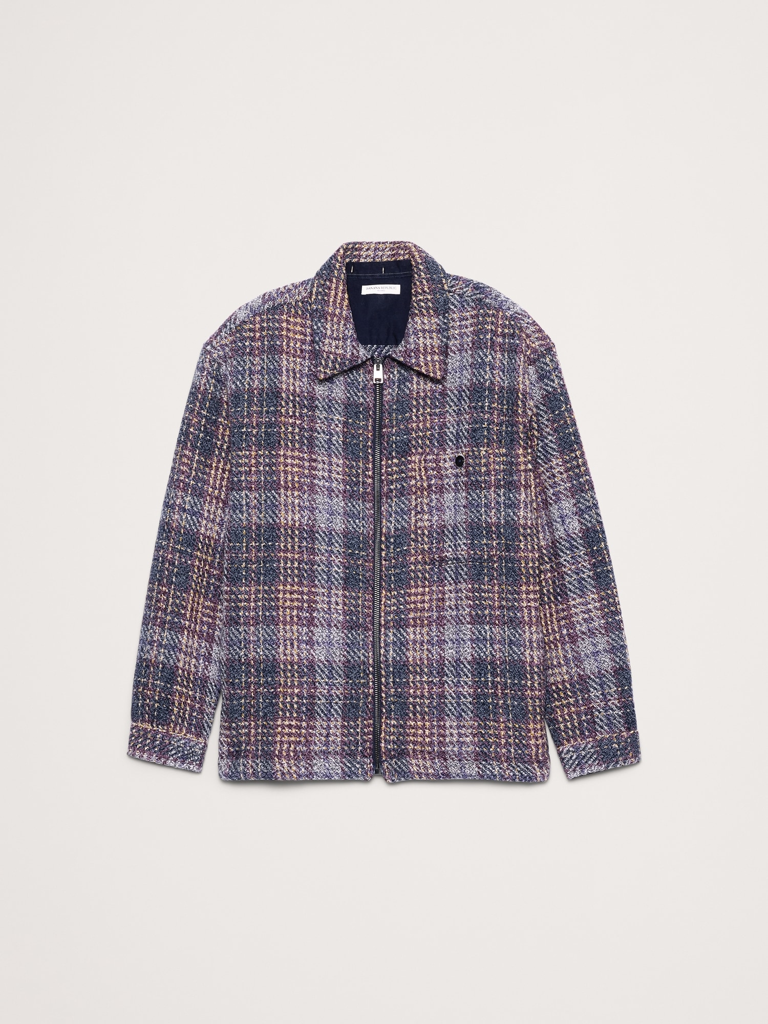 Relaxed-Fit Plaid Garage Jacket