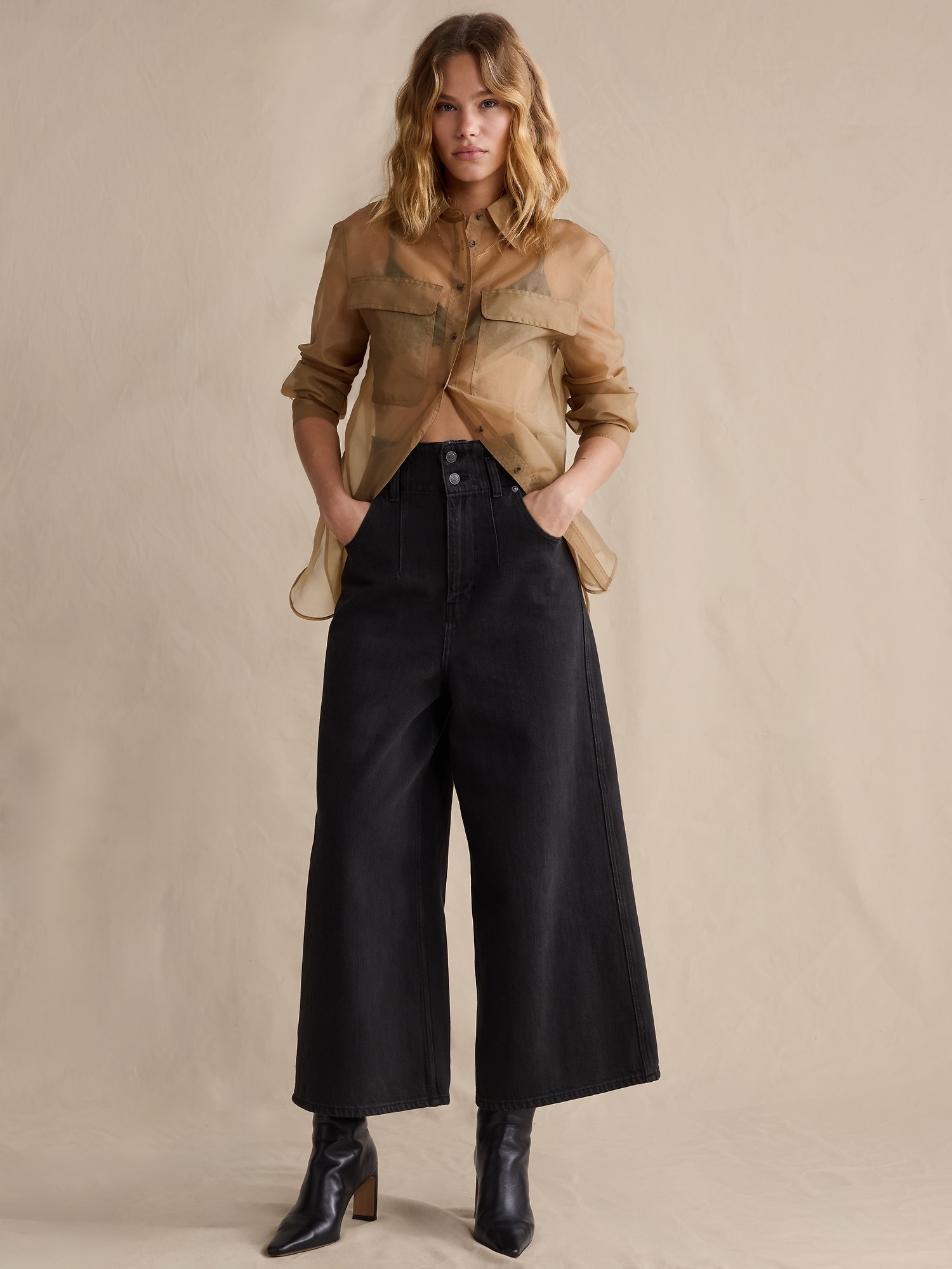 Ultra-High Rise Culotte Jean