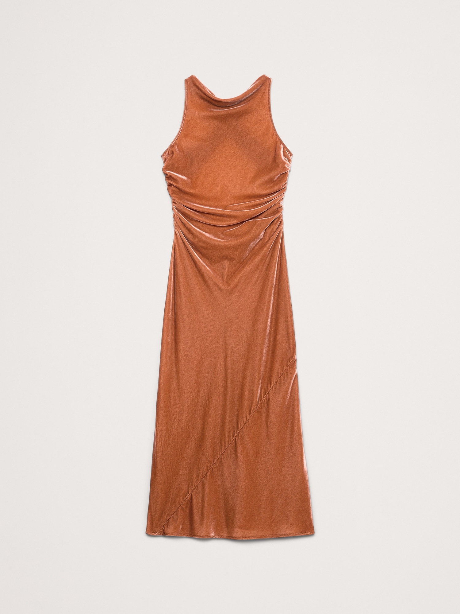 Image number 4 showing, Velvet Cowl-Neck Gown
