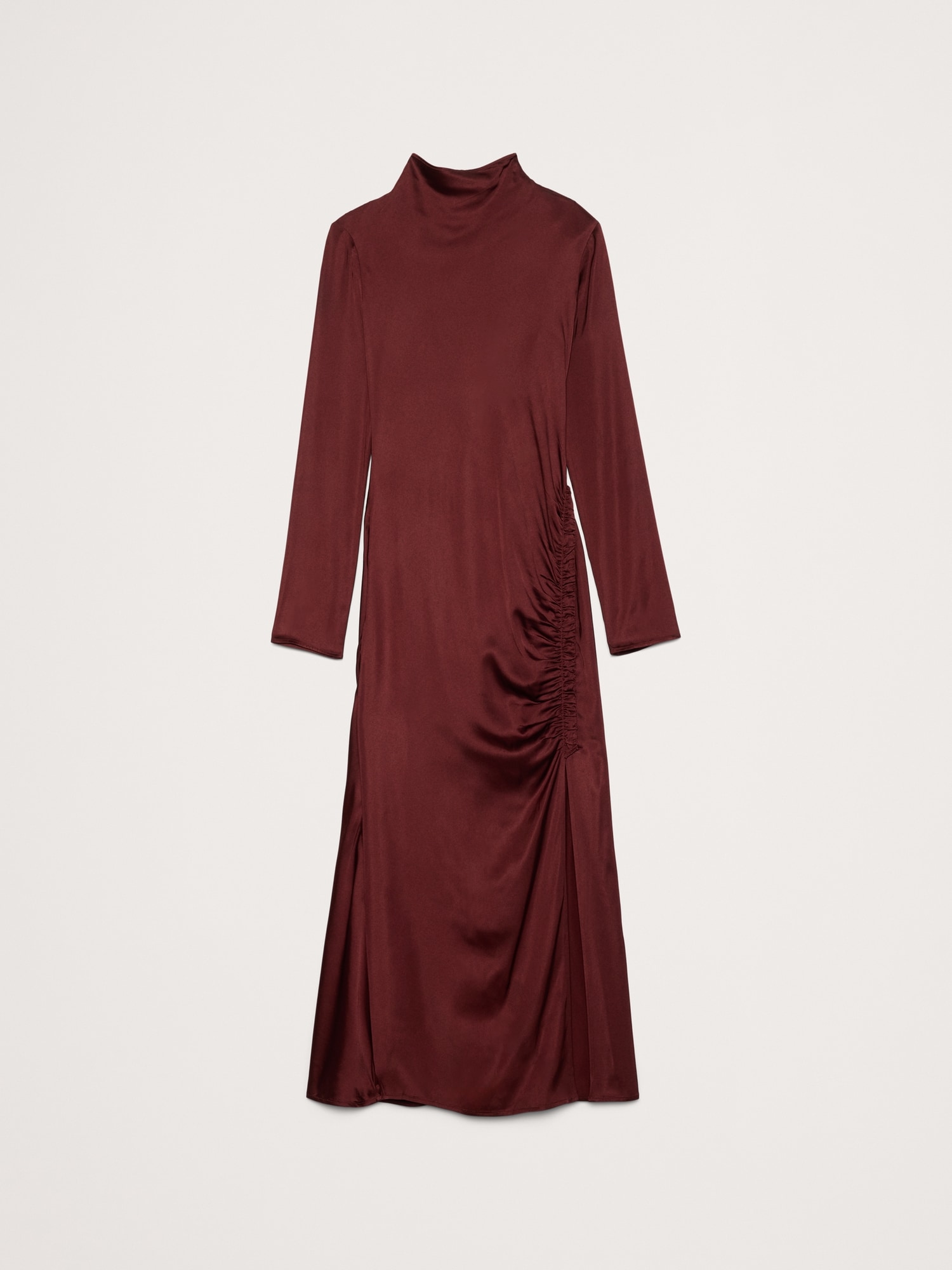 Image number 7 showing, Stretch-Satin Ruched Maxi Dress