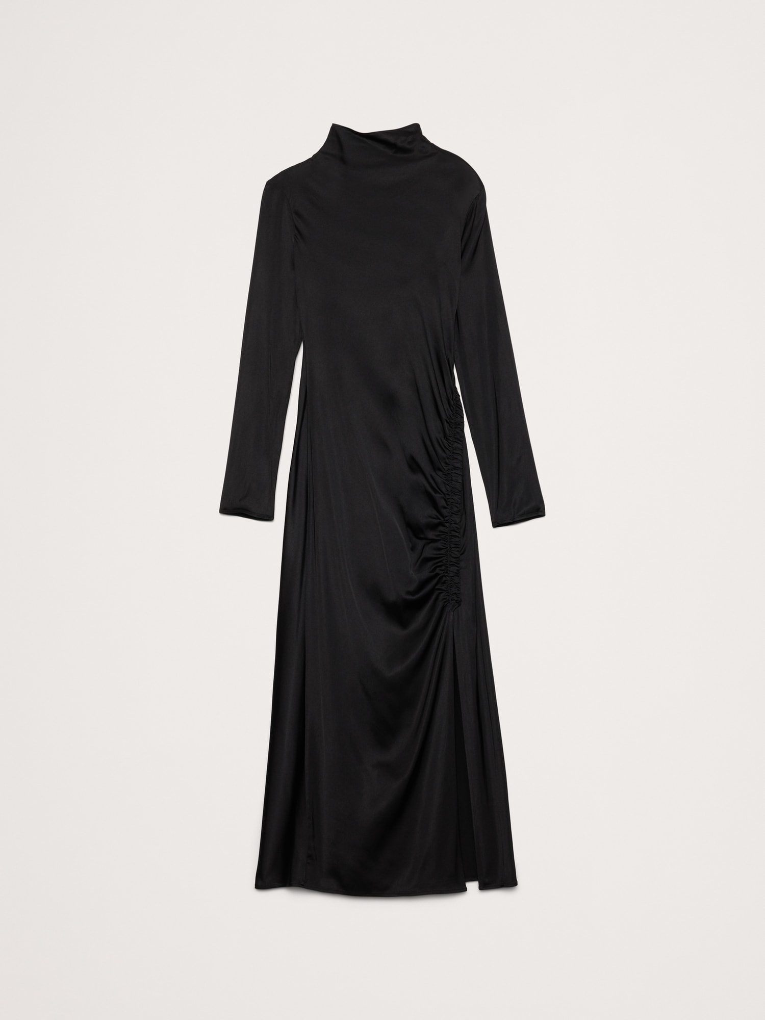 Image number 4 showing, Stretch-Satin Ruched Maxi Dress