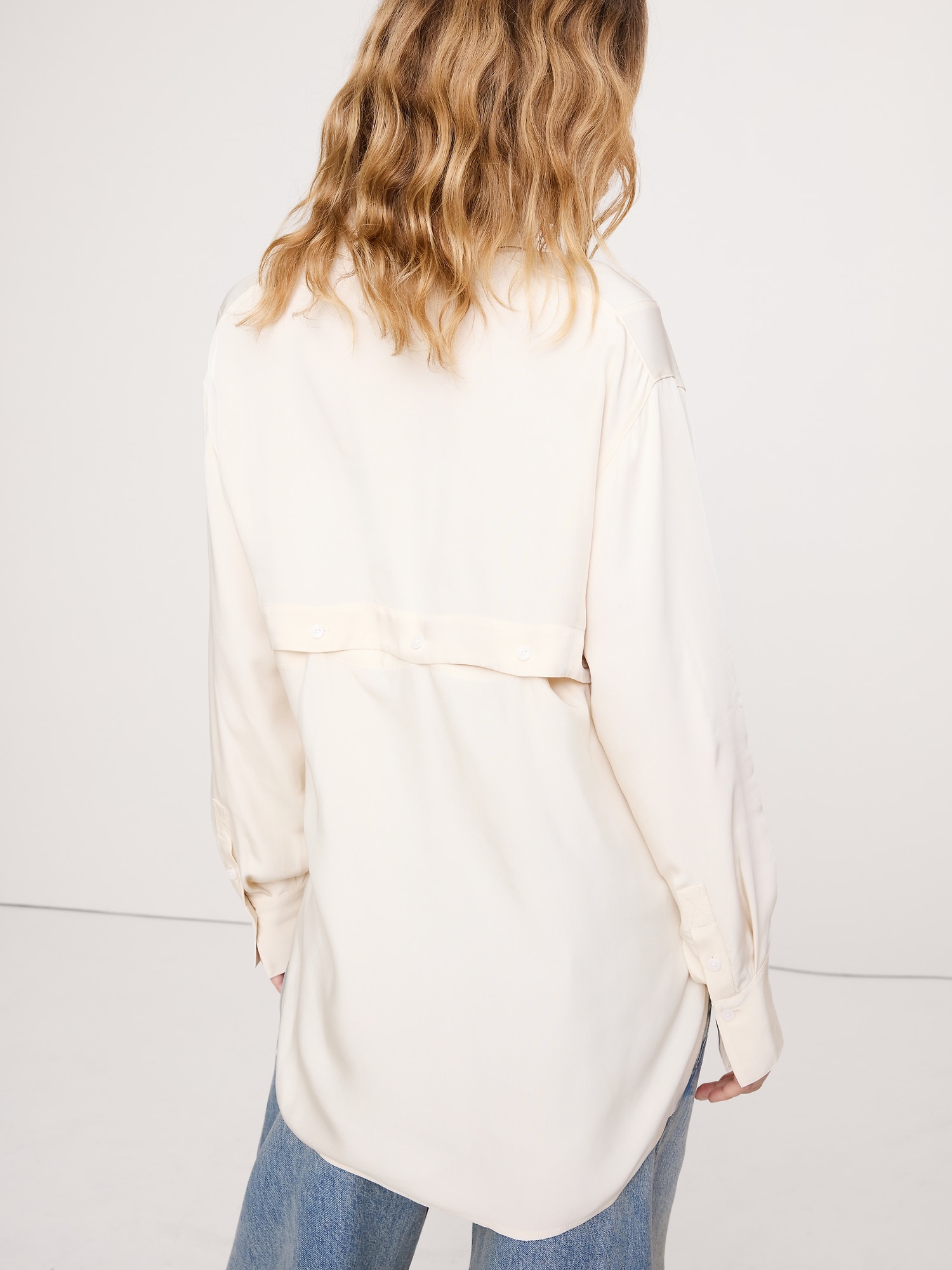 Image number 6 showing, Drapey Button-Back Tunic