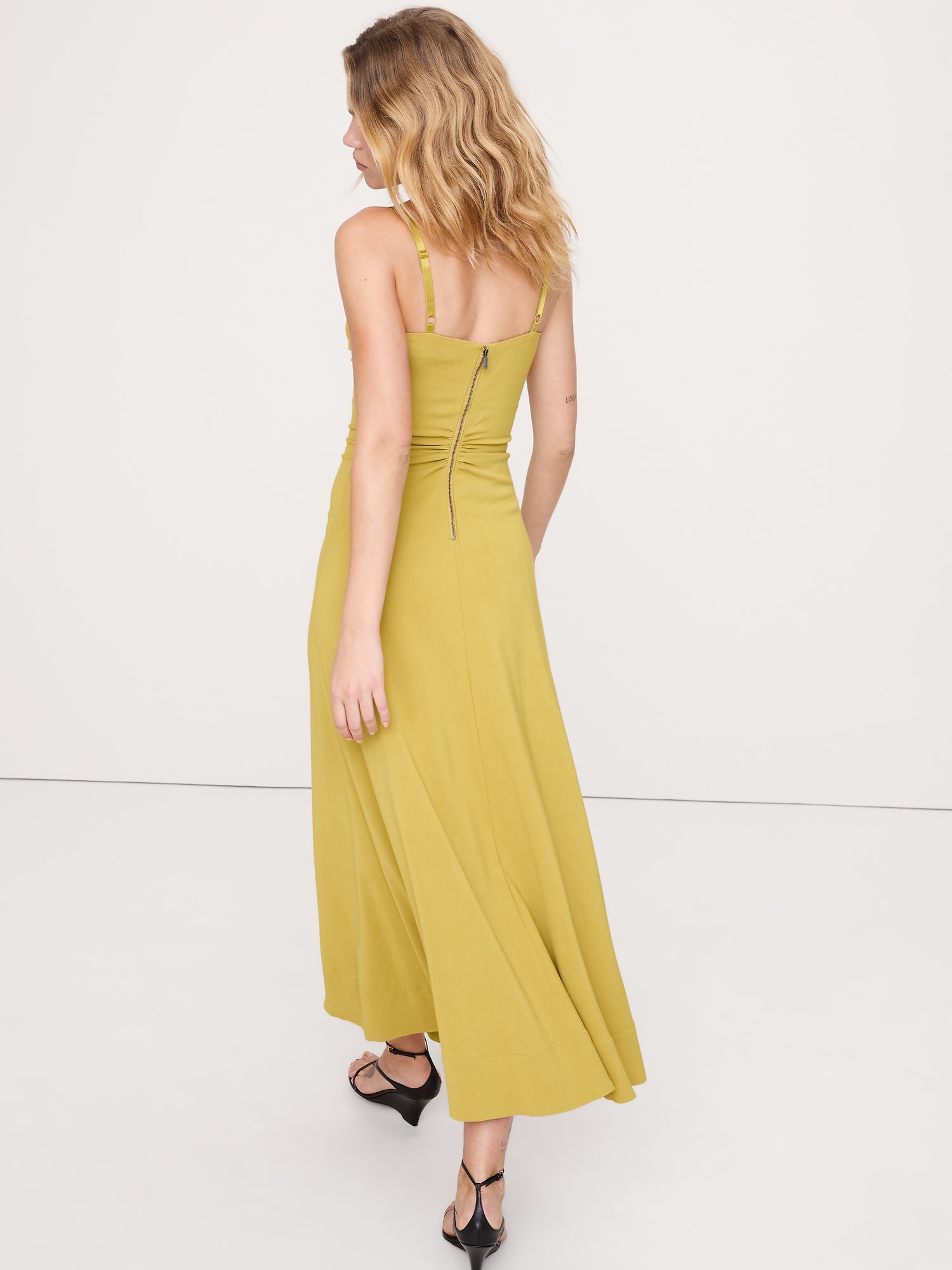 Image number 3 showing, Stretch-Sateen Sweetheart Maxi Dress