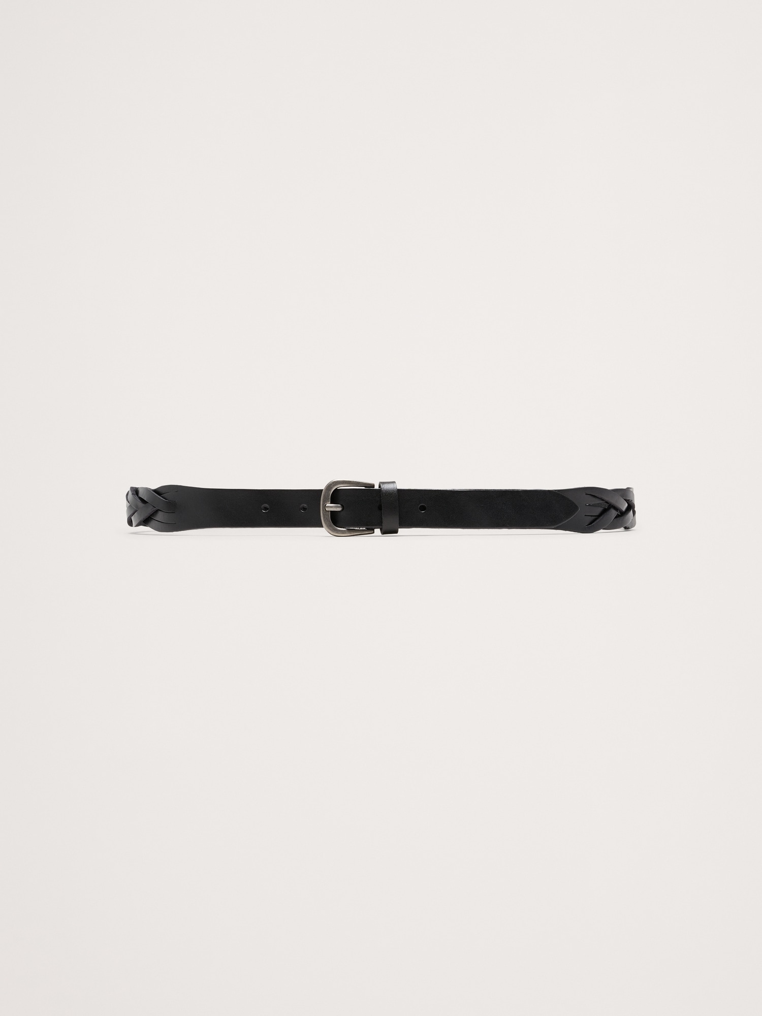 Ceinture en cuir tressé