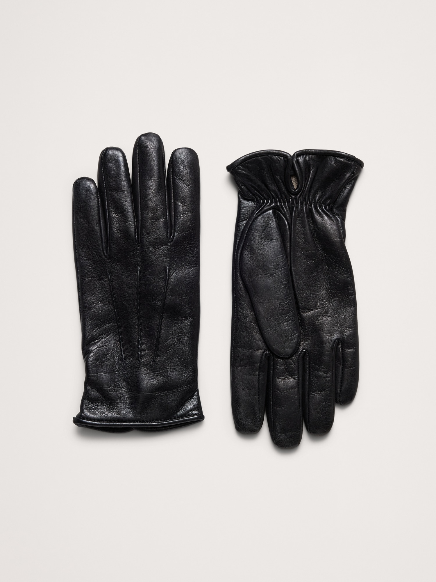 Gants en cuir italien doublés de cachemire