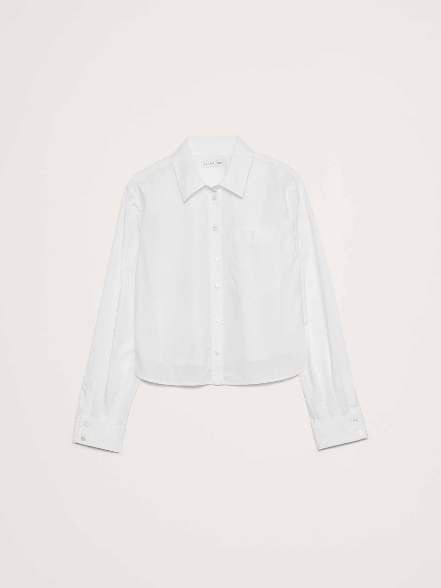 Image number 4 showing, Cotton Poplin Ruffle-Back Shirt