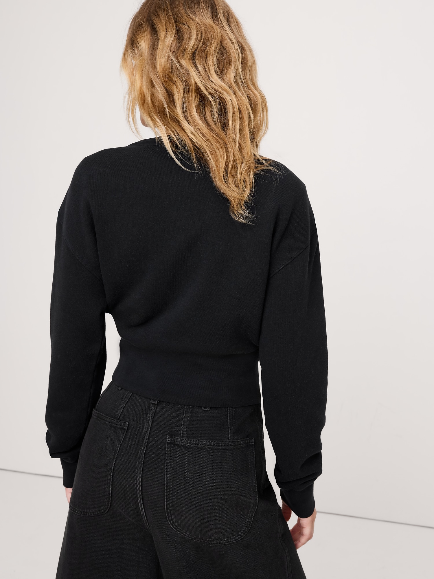 L'image numéro 2 présente Chandail henley en molleton bouclette