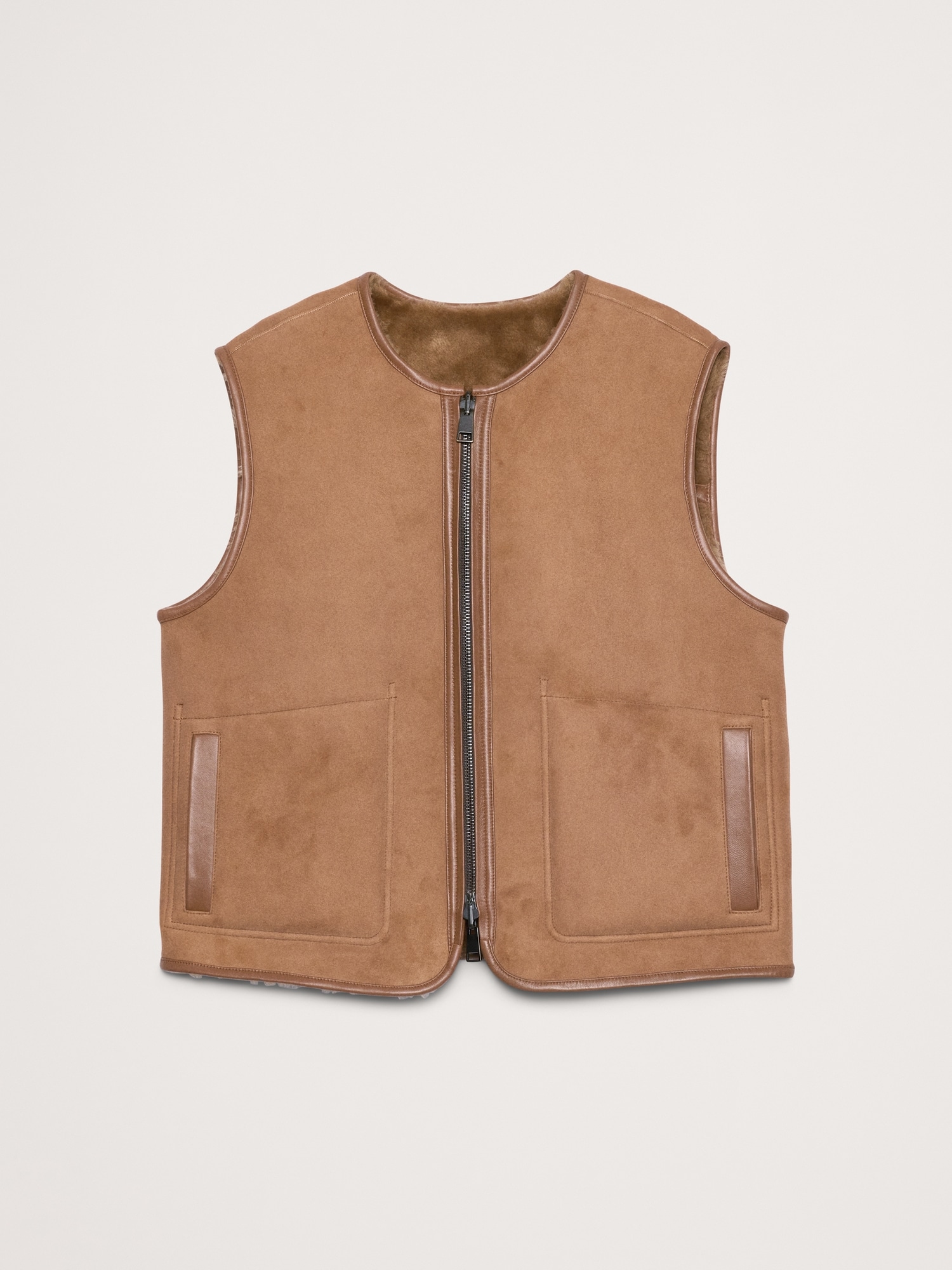 Reversible Shearling Vest