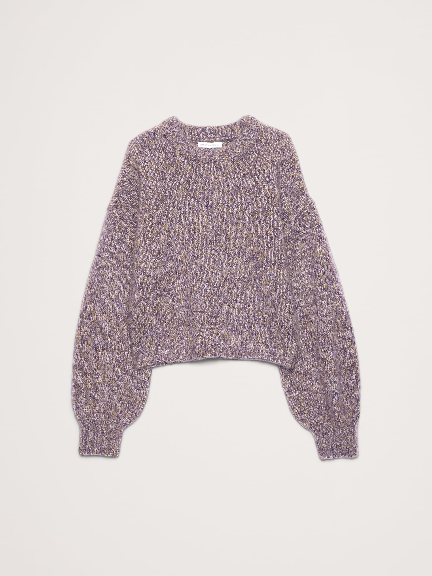 Image number 4 showing, Wool-Alpaca Blend Balloon-Sleeve Sweater