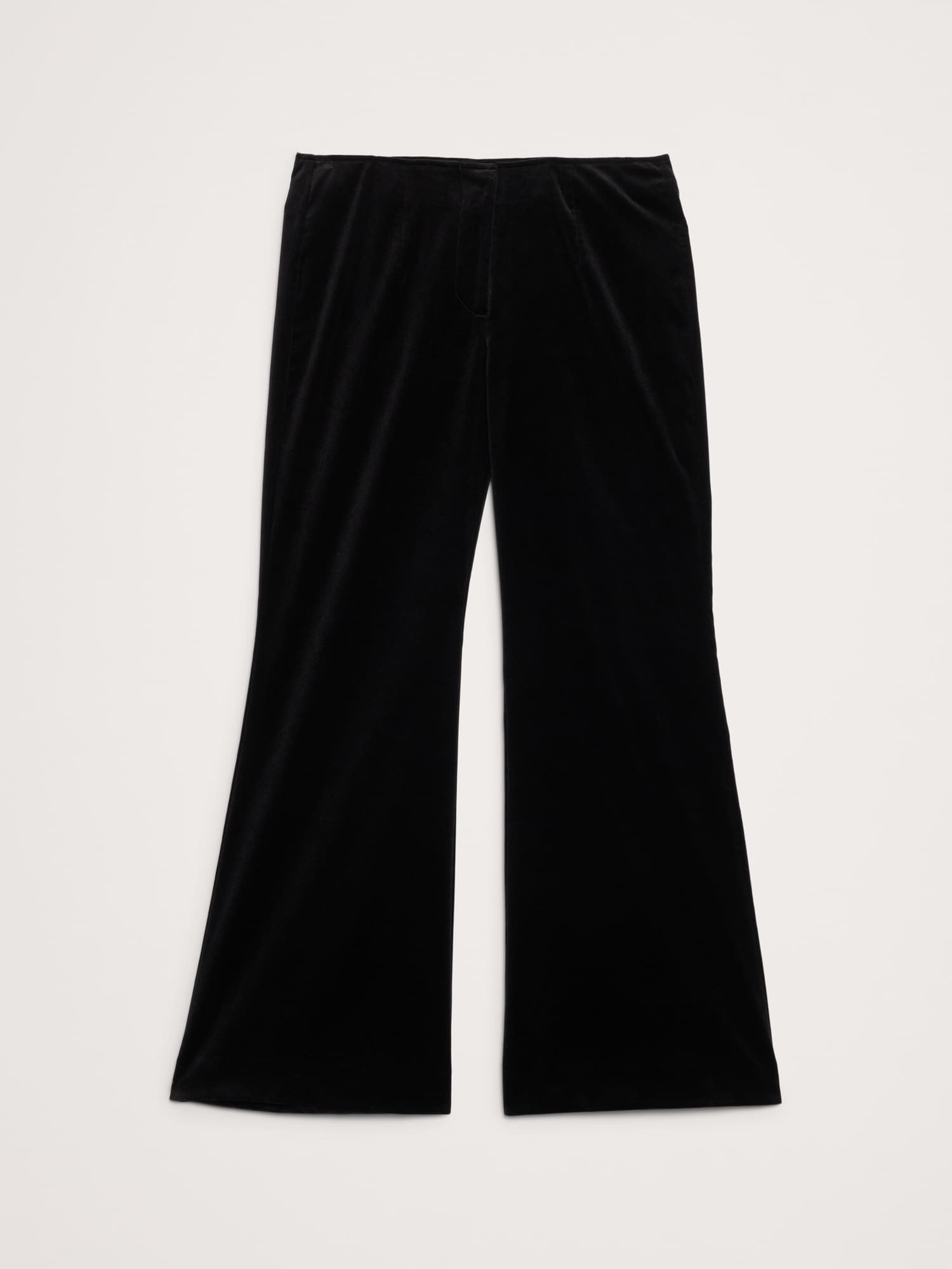 Image number 7 showing, Mid-Rise Flare Velvet Pant