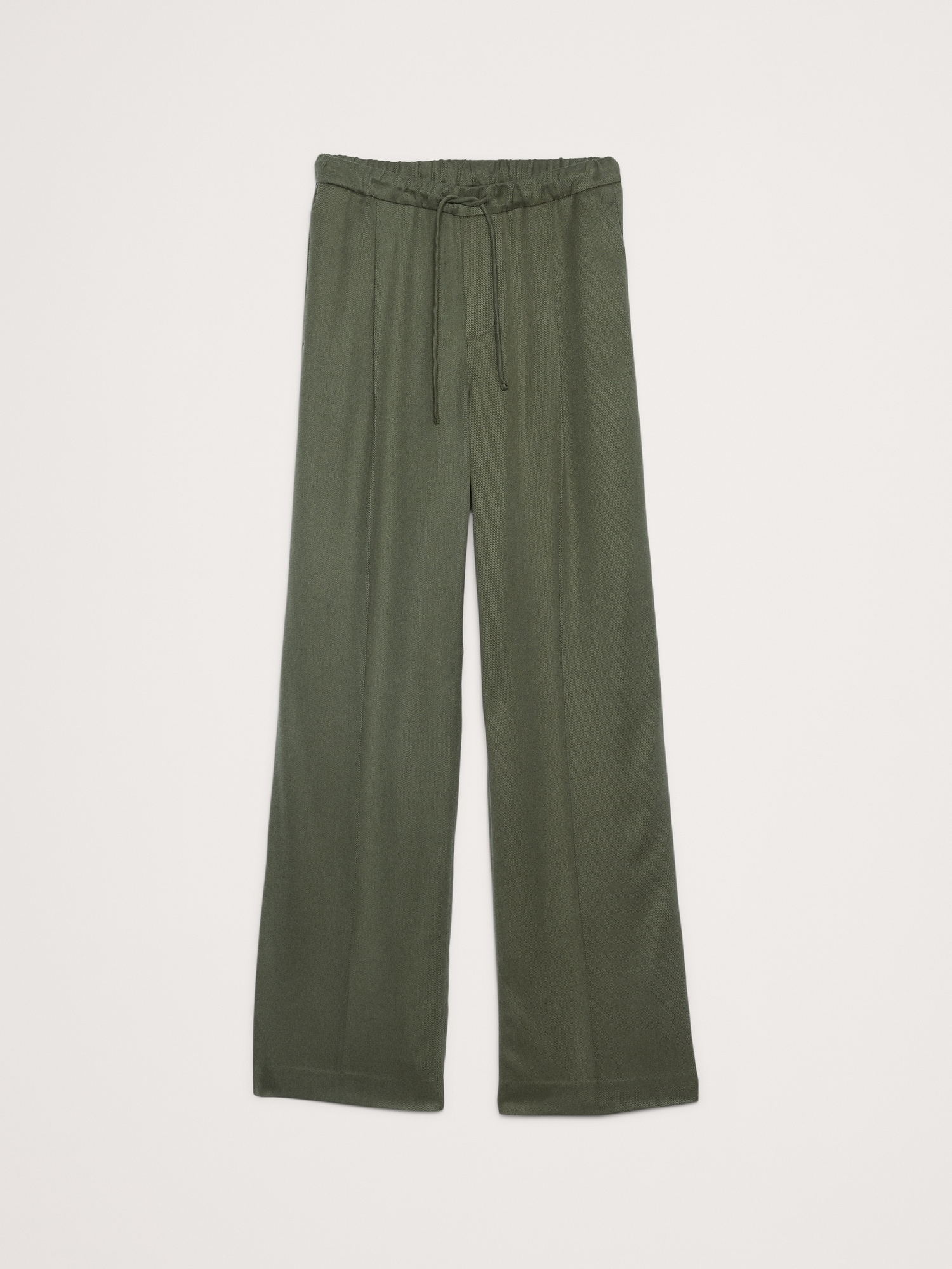 Image number 8 showing, Mid-Rise Wide-Leg Drapey TENCEL™ Pull-On Pant