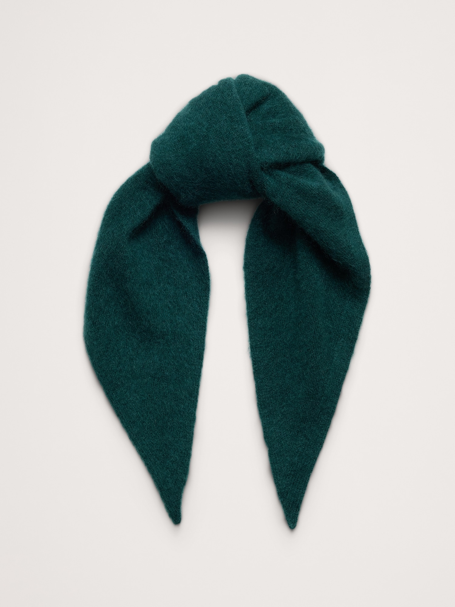 Brushed Wool-Cashmere Triangle Scarf