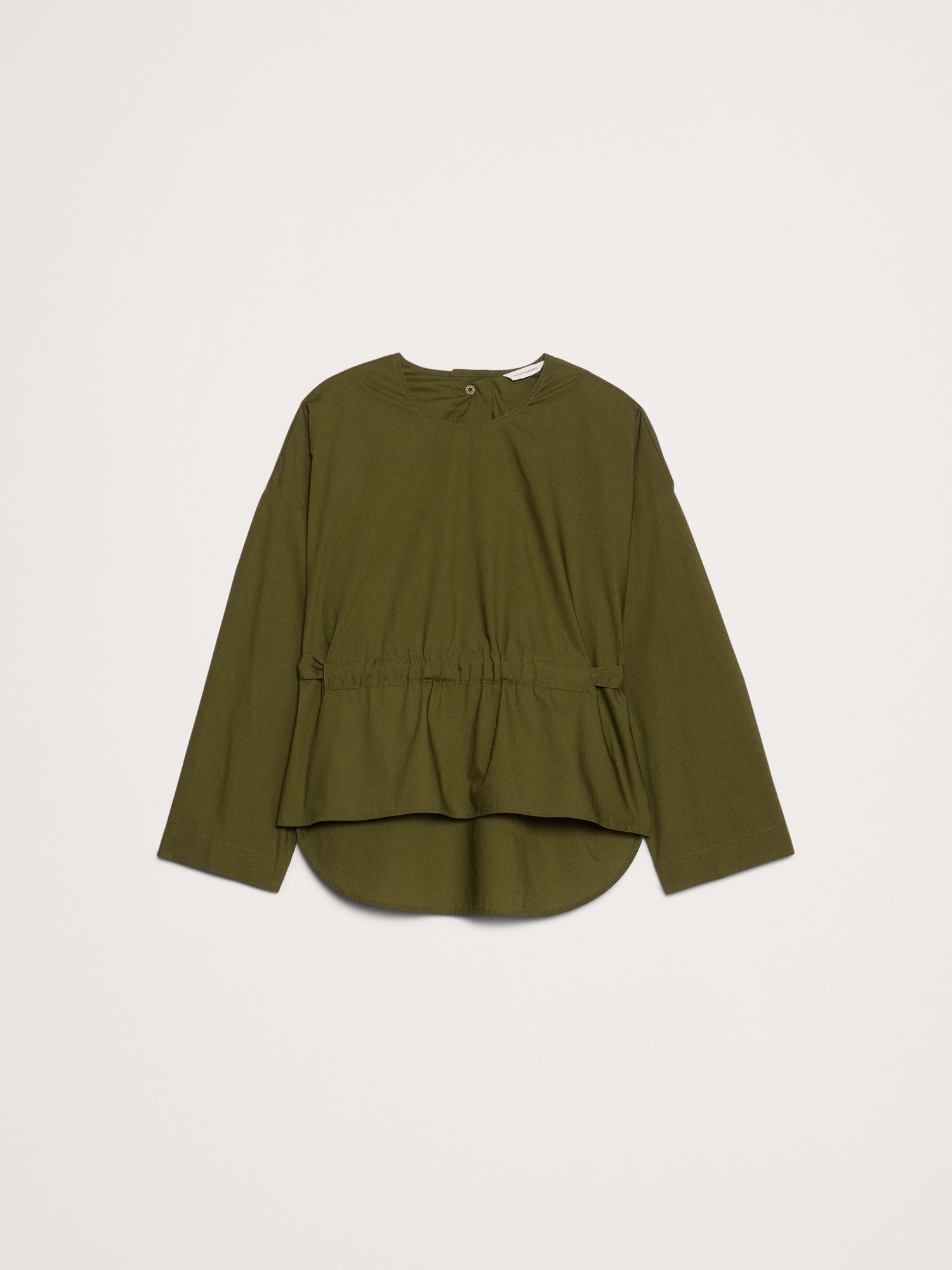 Image number 8 showing, Cotton Poplin Cinch-Waist Top