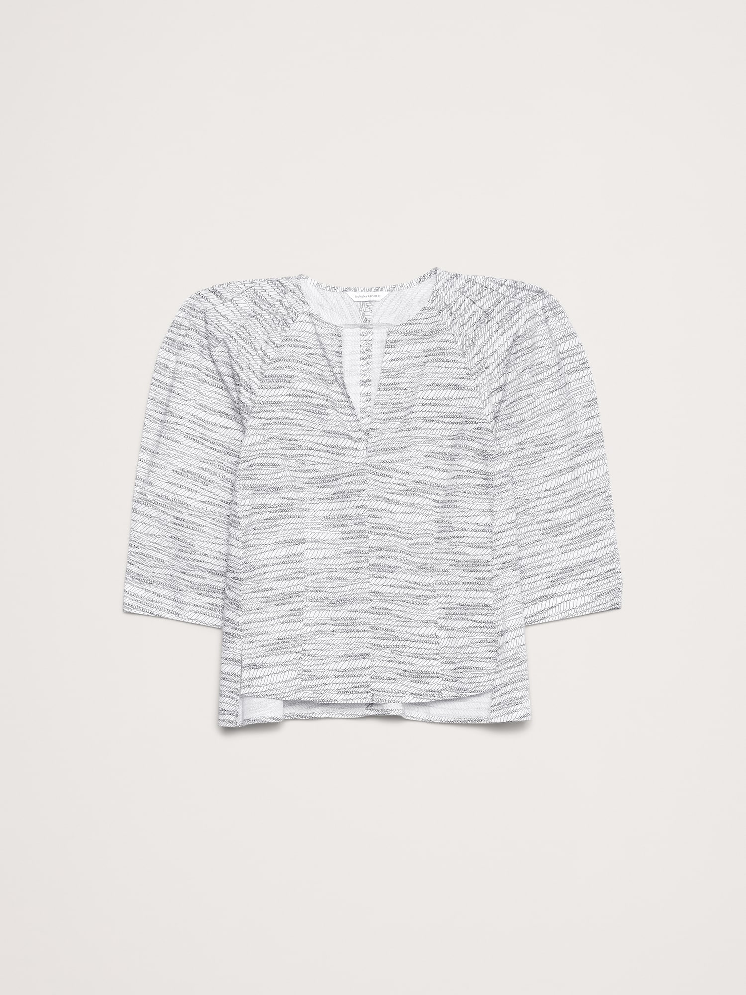 Image number 4 showing, Stretch-Cotton Volume-Sleeve Top