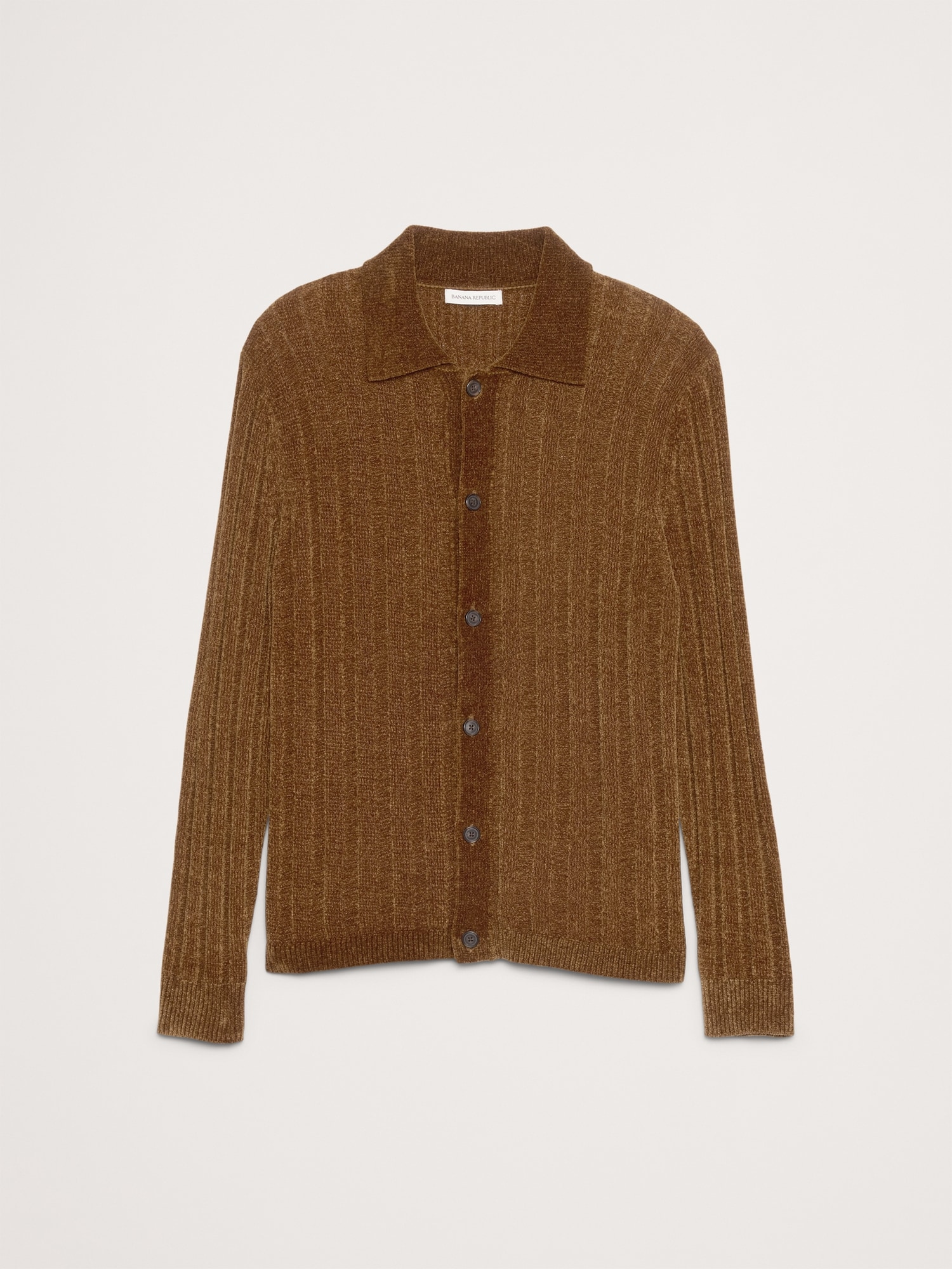 Image number 5 showing, Chenille Polo Cardigan