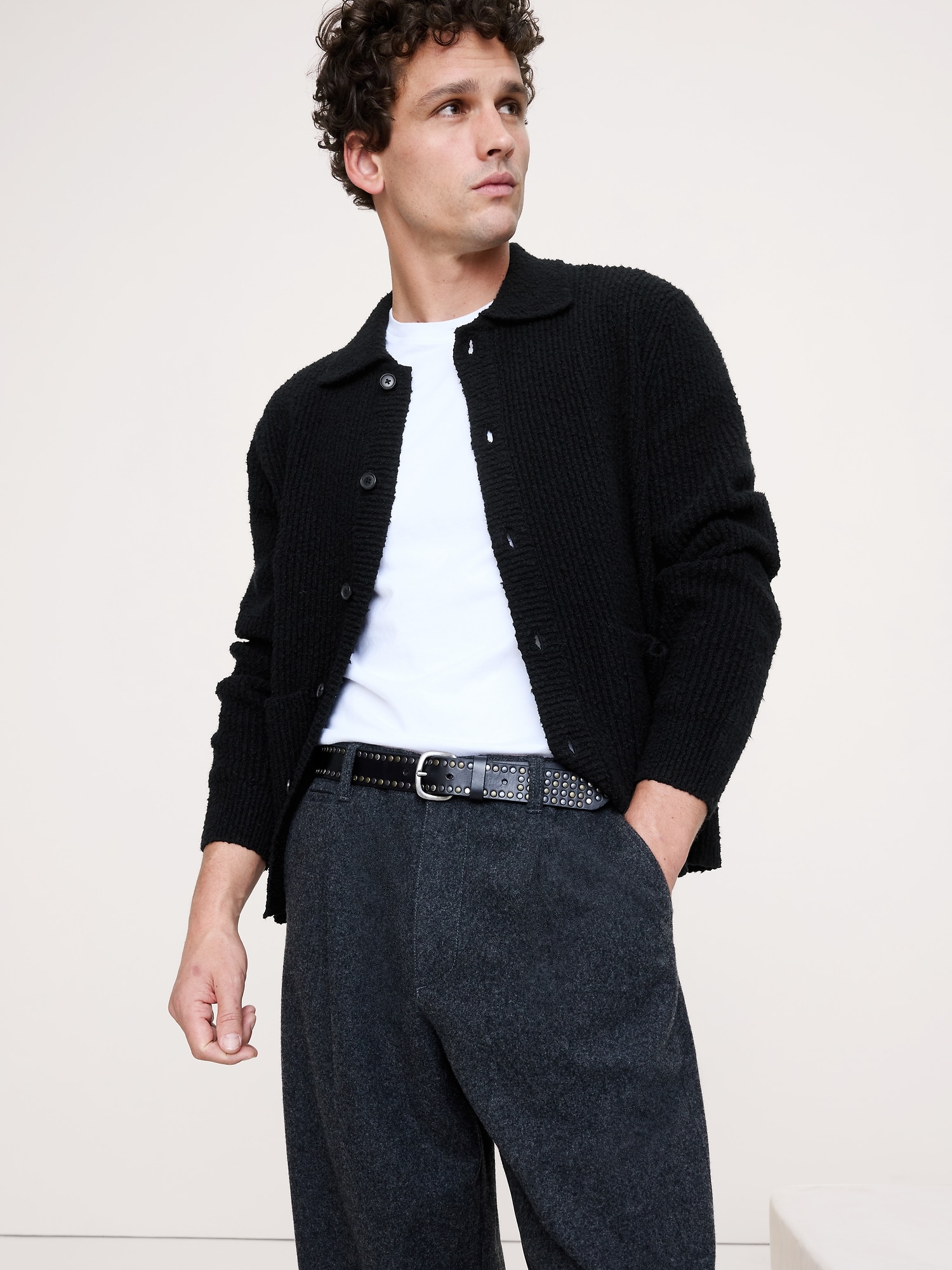 Image number 2 showing, Studded Leather Belt