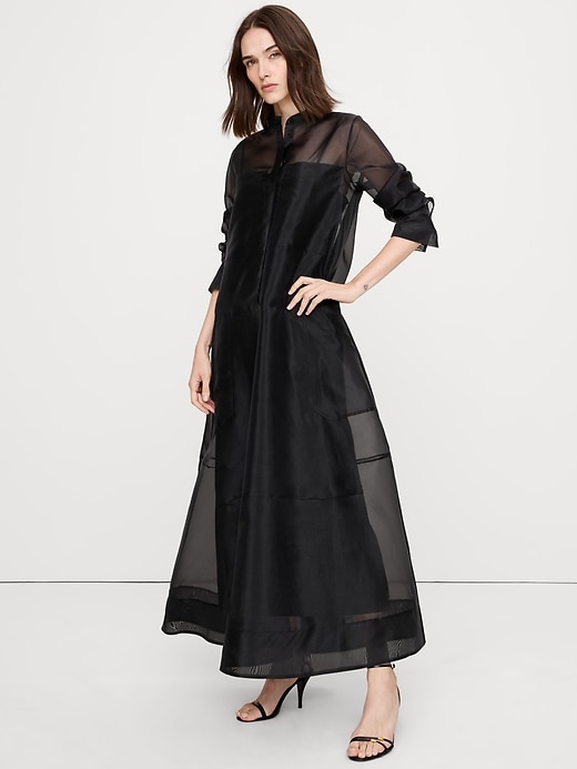 maxi shirt dress canada Chic Maternity Maxi Shirt Dress (Powder Blue)