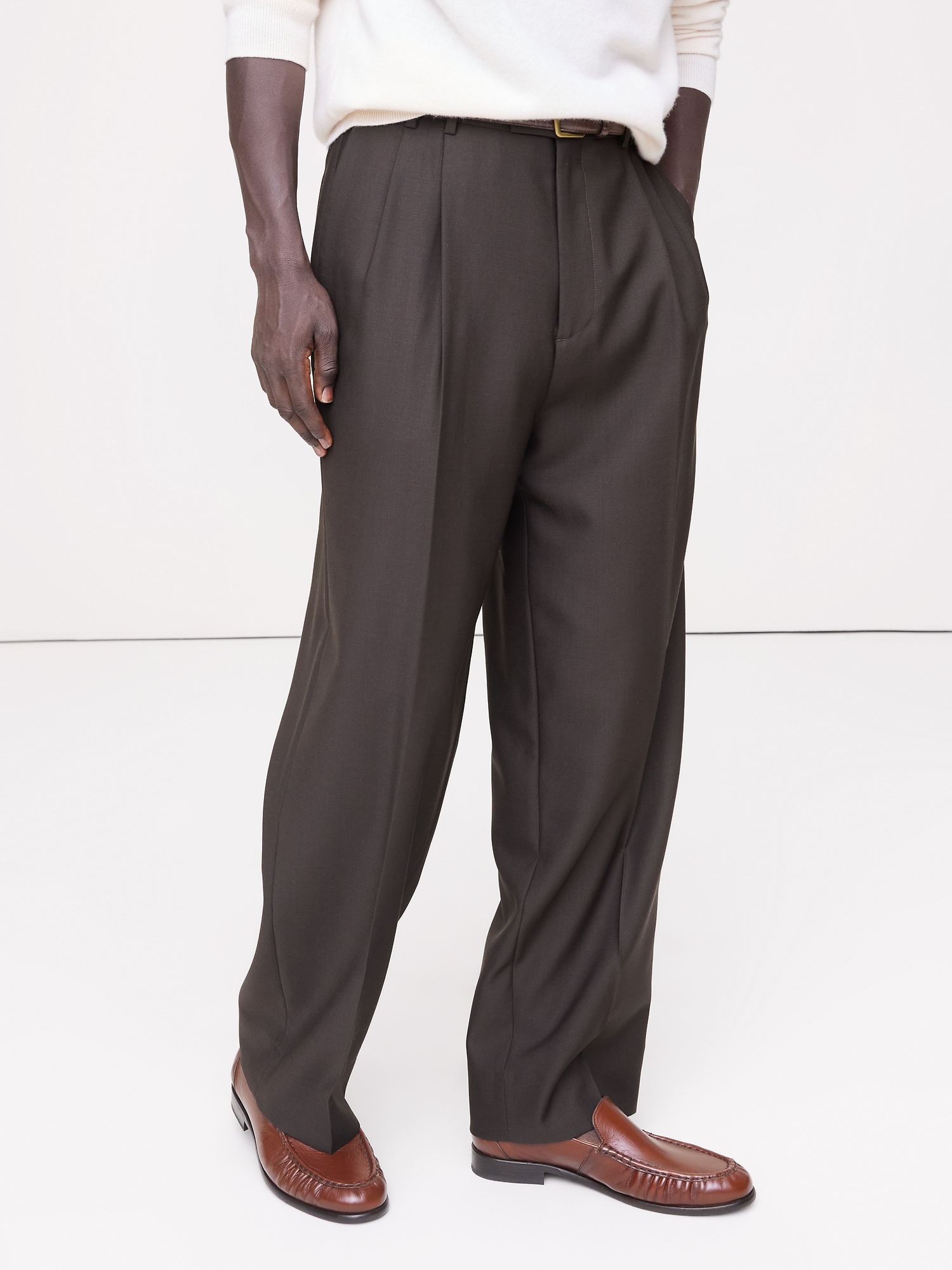 Image number 2 showing, Leather Moc-Toe Loafer