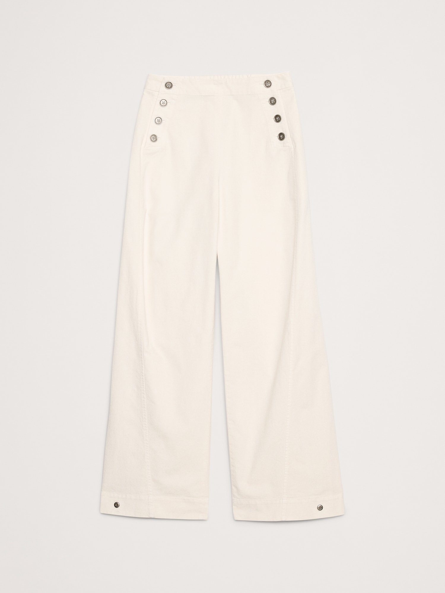 Image number 5 showing, High-Rise Stretch-Canvas Sailor Pant