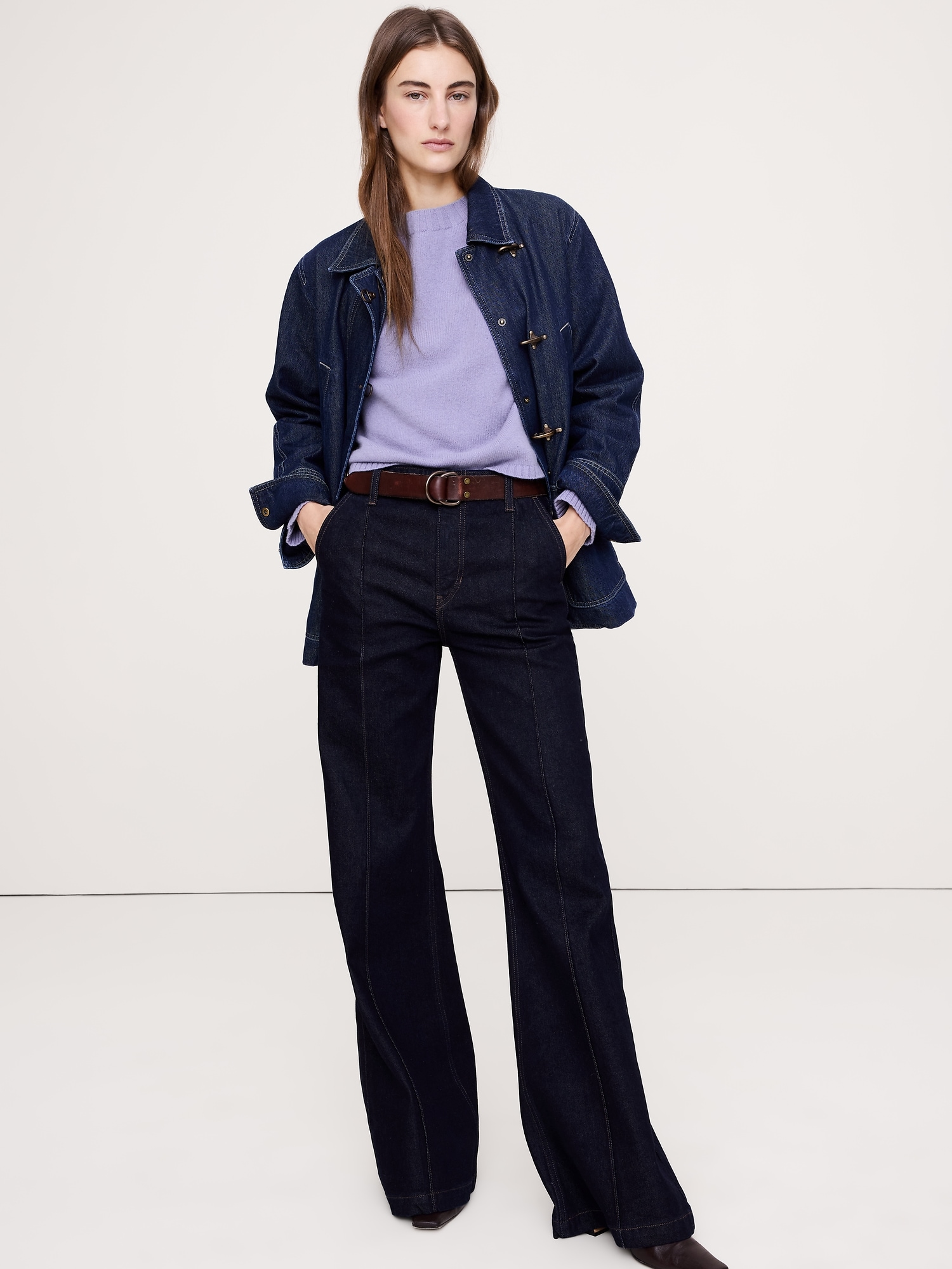 L'image numéro 3 présente Chandail court en laine mérinos et coton