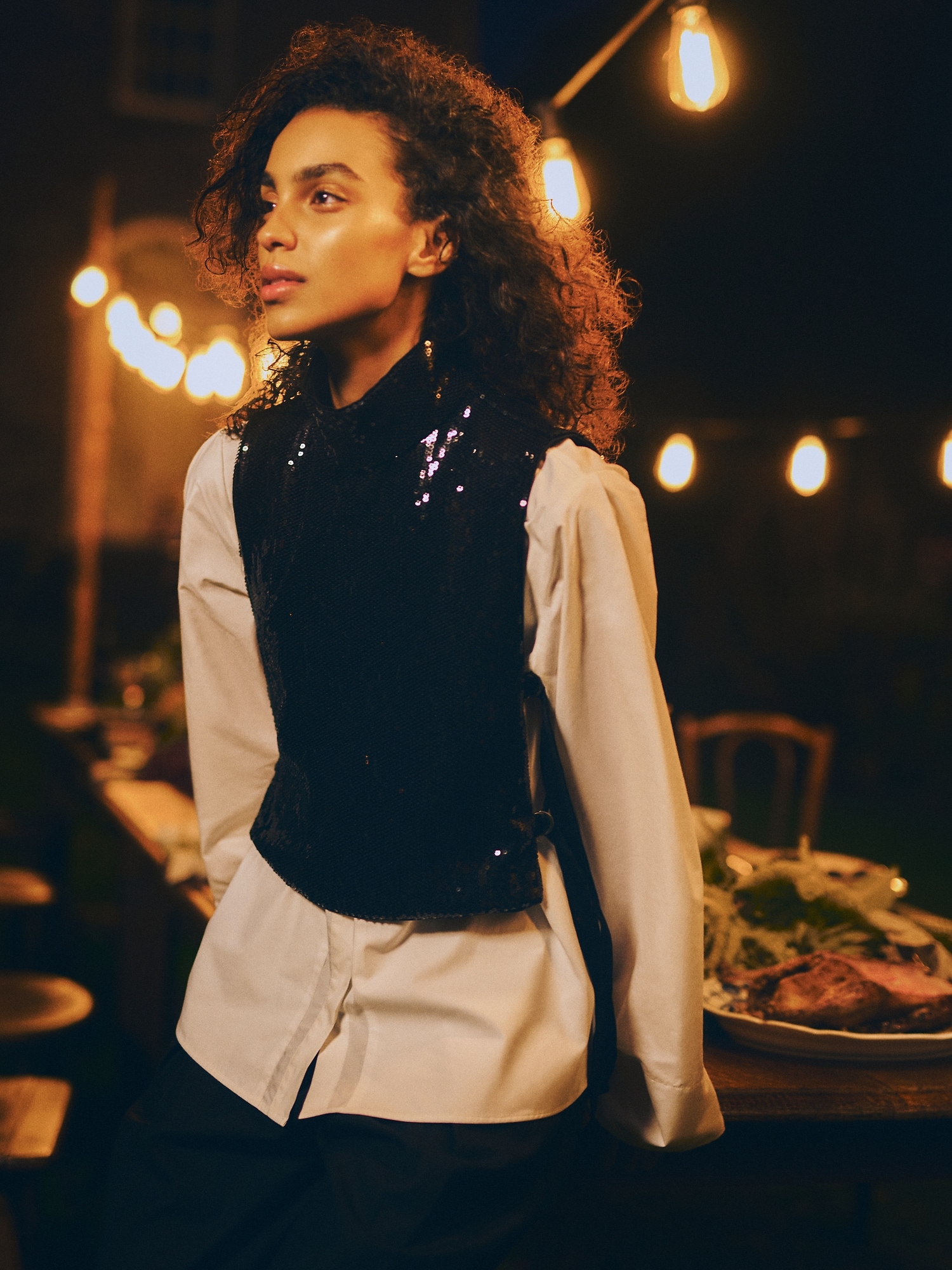 Image number 6 showing, Sequin Open-Side Top