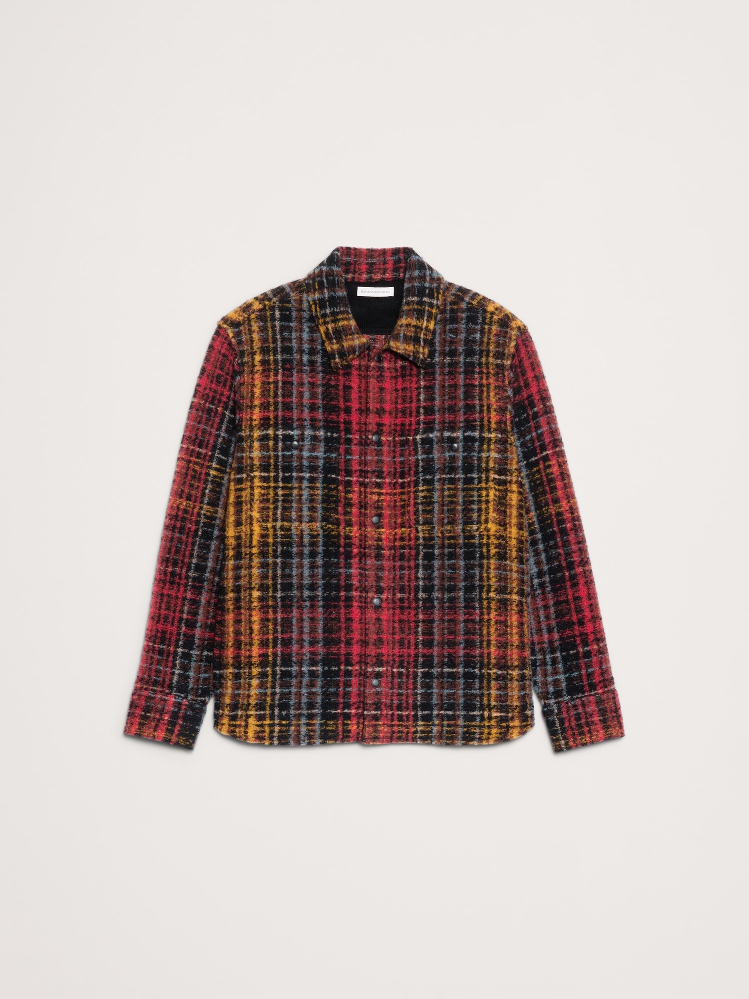 Image number 5 showing, Plaid Bouclé Shirt Jacket