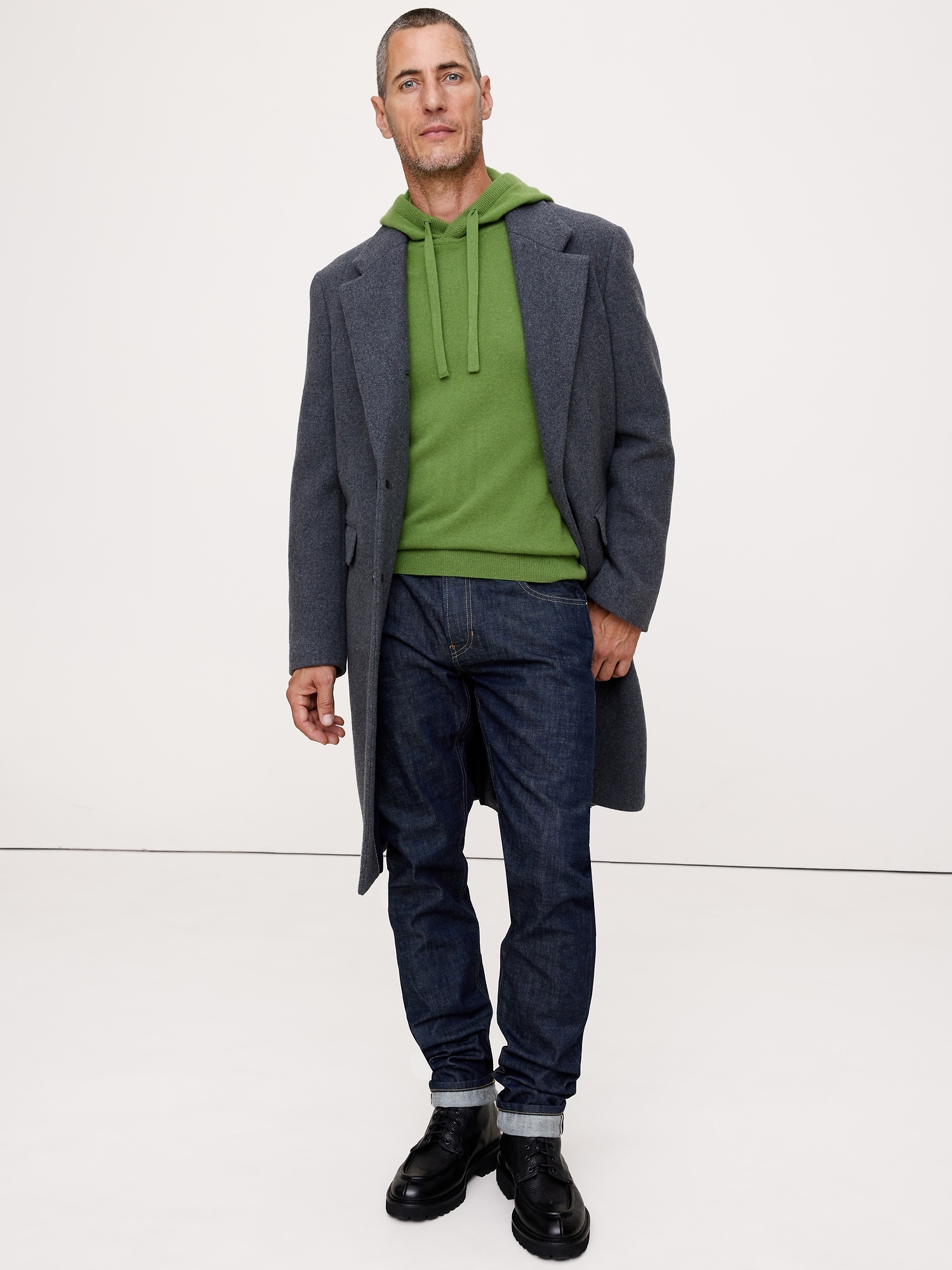 L'image numéro 3 présente Chandail à capuchon en cachemire