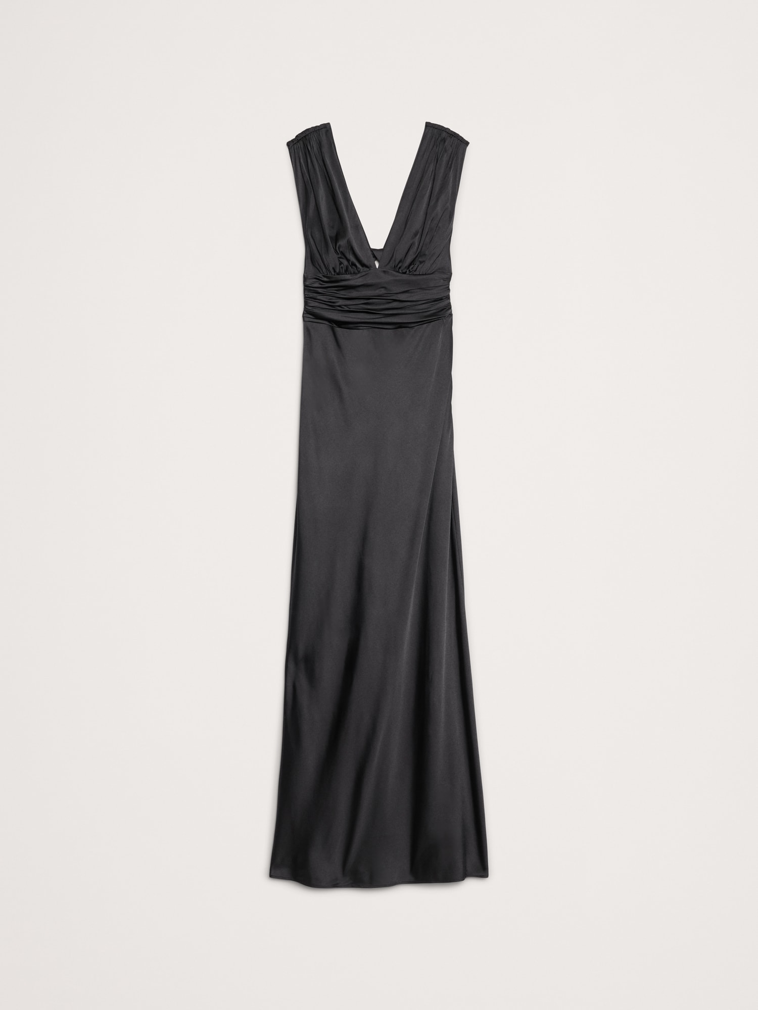 Image number 4 showing, Stretch-Satin Twisted Open-Back Maxi Dress