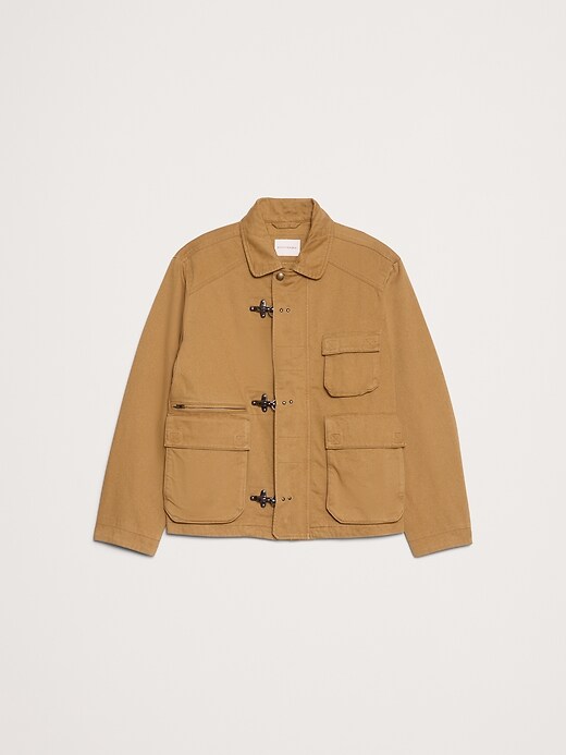 Cotton Fireman-Clasp Jacket | Banana Republic